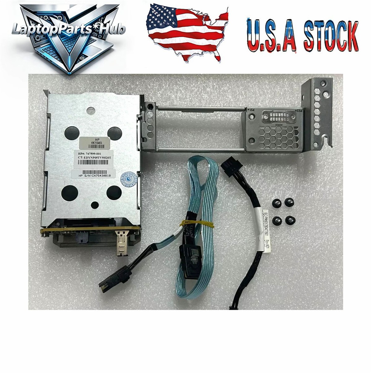 777280-001 HP DL380 G9 2xSFF HDD Backplane w/Cables 747599-001 777840-001 USK