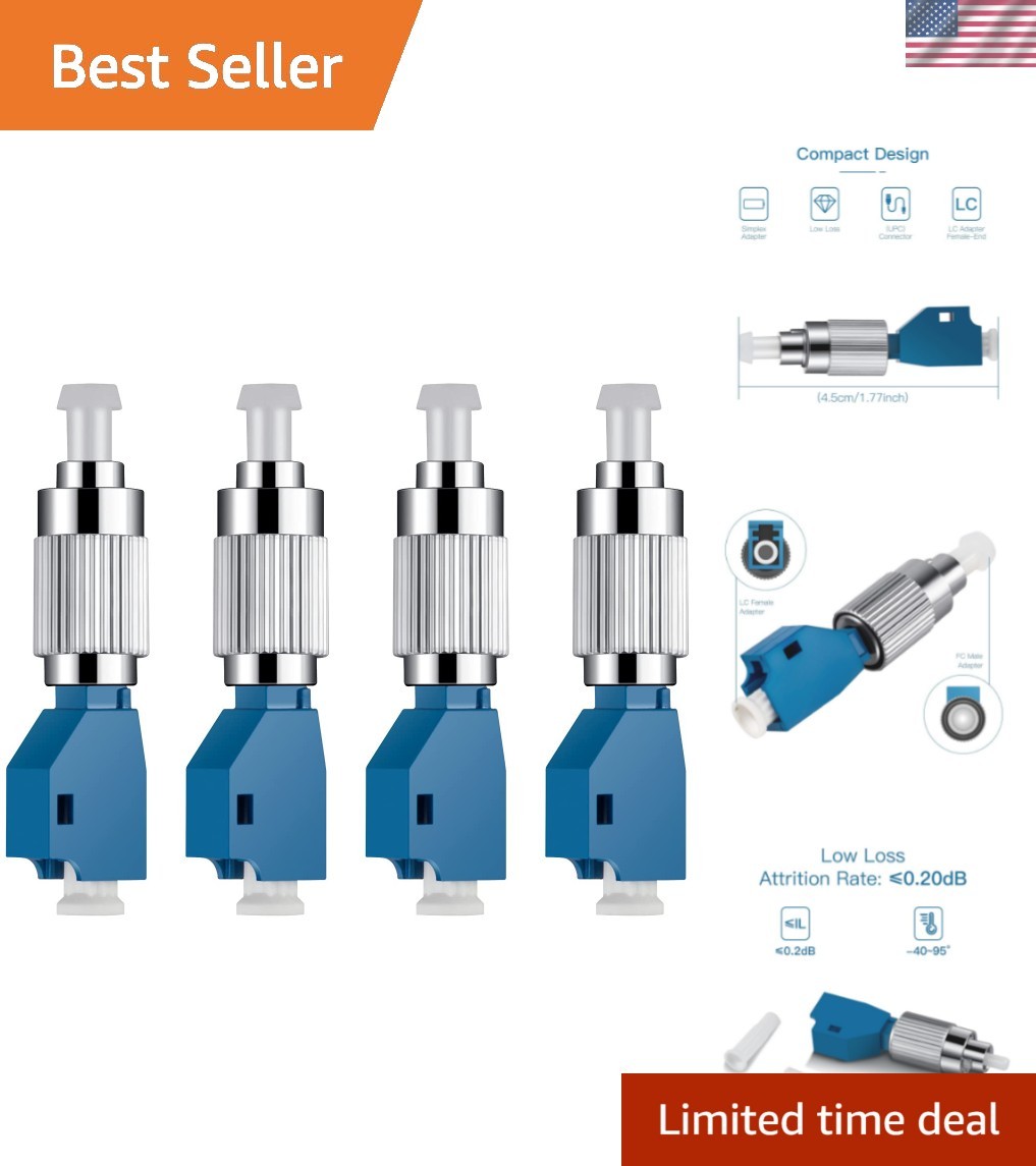 High Precision Fiber Optic Adapter Set - Compact FC to LC Connectors