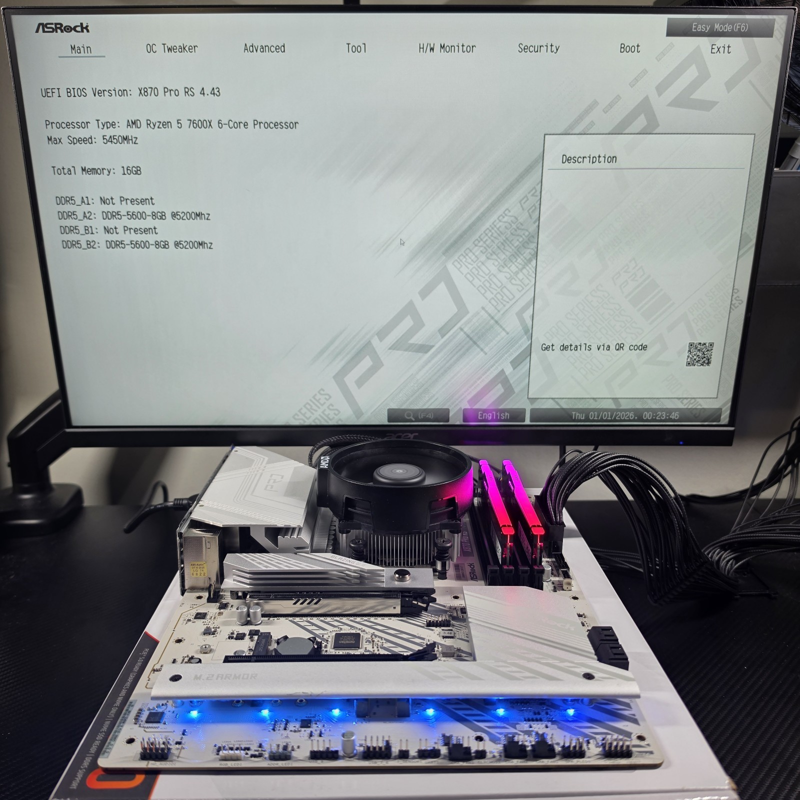 ASRock X870 PRO RS Socket AM5 AMD DDR5  Motherboard #220