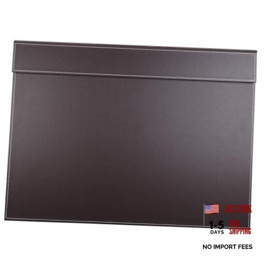 Ultra-Smooth PU Leather Desk Pad & Mat Office Desk Drawing & Brown-a006