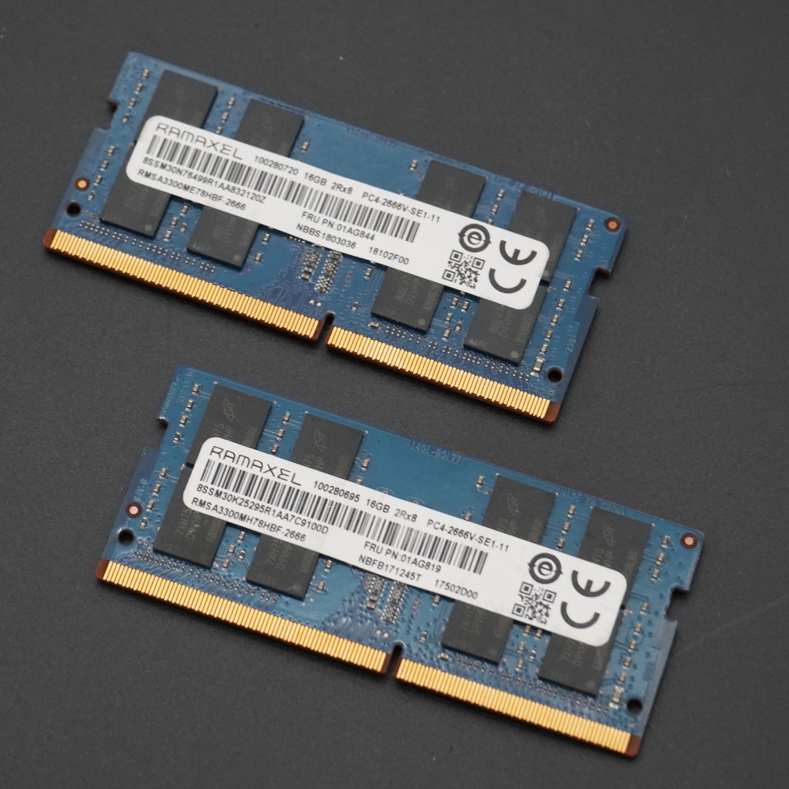 RAMAXEL 32GB (2x16GB) DDR4-2666 SO-DIMM RMSA3300ME78HBF-2666 Laptop RAM