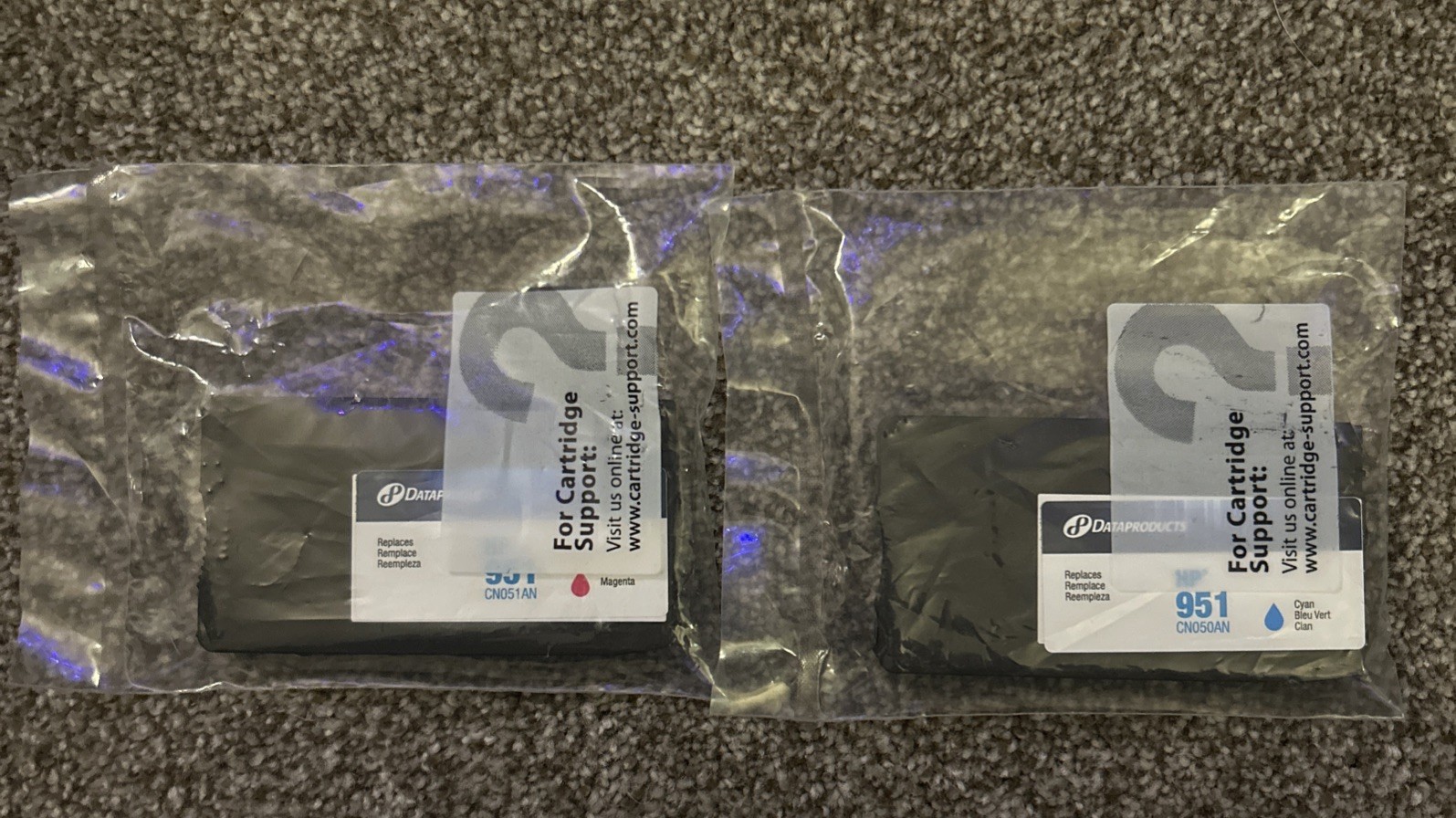 NEW DATAPRODUCTS 3 PACK Ink Cartridges For HP 951 Cyan Magenta NO BOX sealed 
