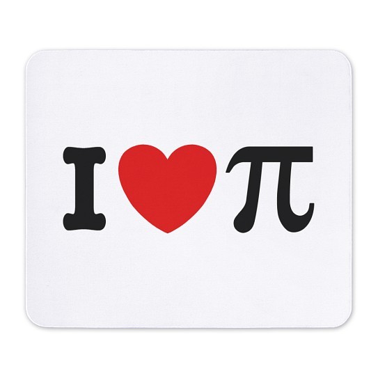 CafePress I Love Pi Non-slip Rubber Mousepad, Gaming Mouse Pad (311276566)