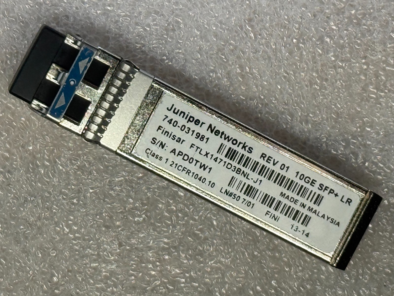 Juniper 740-031981 SFPP-10GE-LR FTLX1471D3BNL-J1 10G SFP+ LR 1310nm 10km Transce