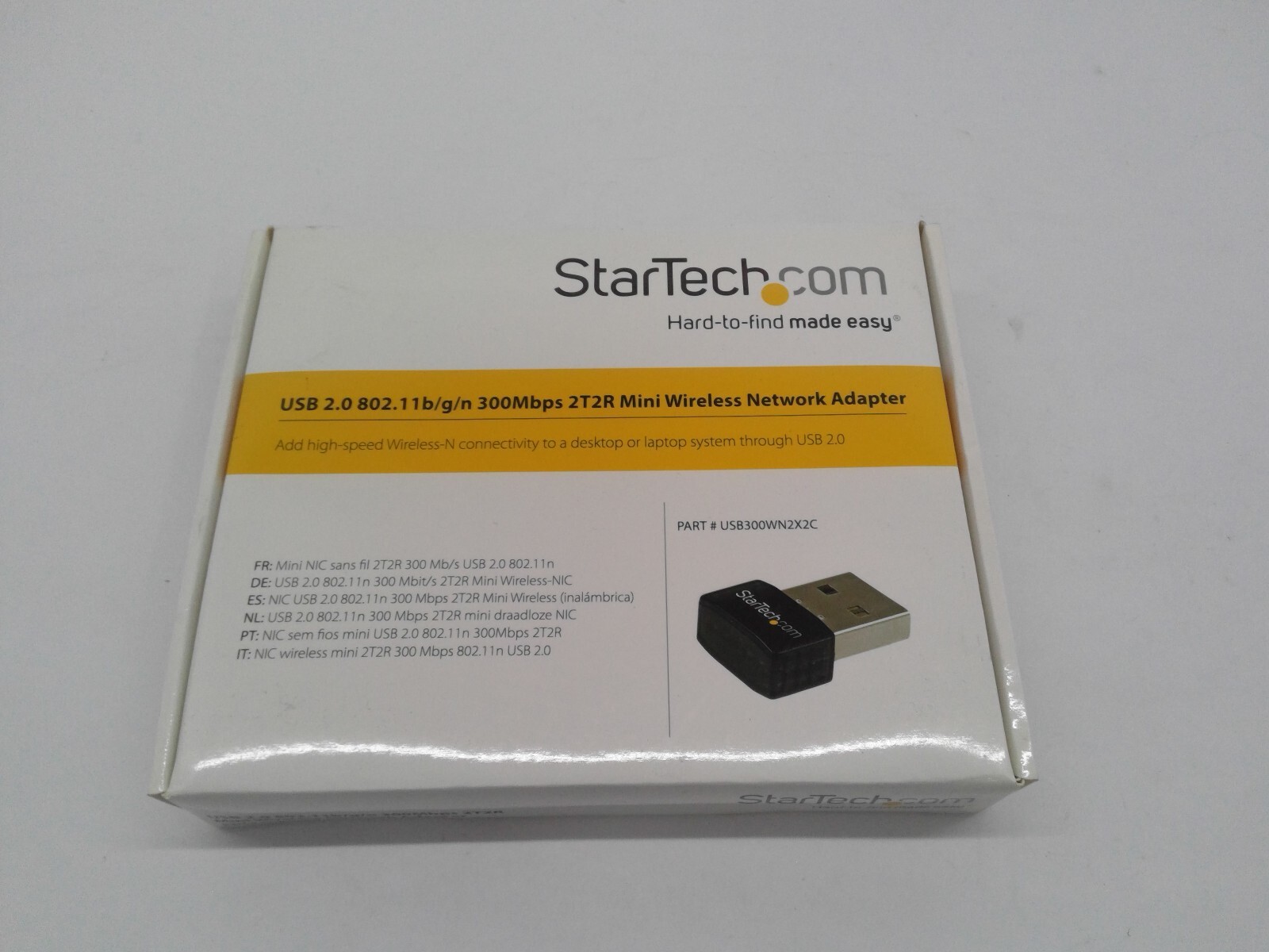 Startech USB300WN2X2C USB 2.0 300 Mbps Mini Wireless-N Network Adapter