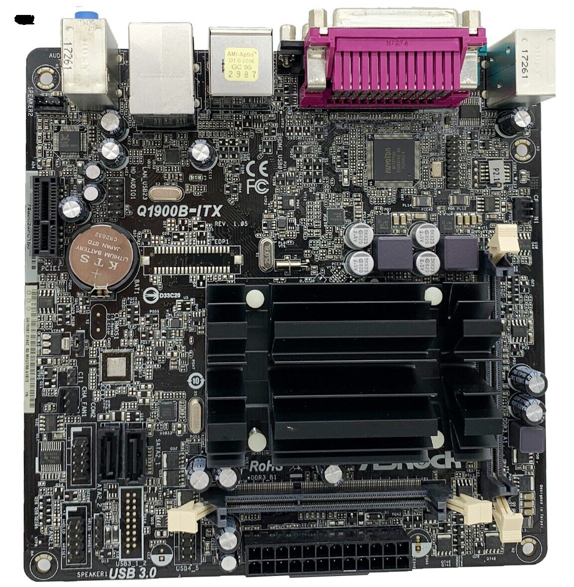 ASRock Q1900B-ITX Motherboard Mini-ITX Intel J1900  SATA2 HDMI Audio
