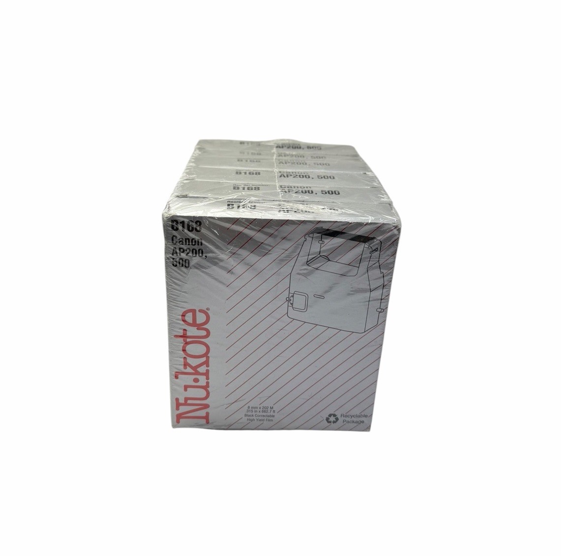 Nu-Kote B168 Canon AP 200,500 Ribbon (6 Pack) NEW Oldstock Sealed