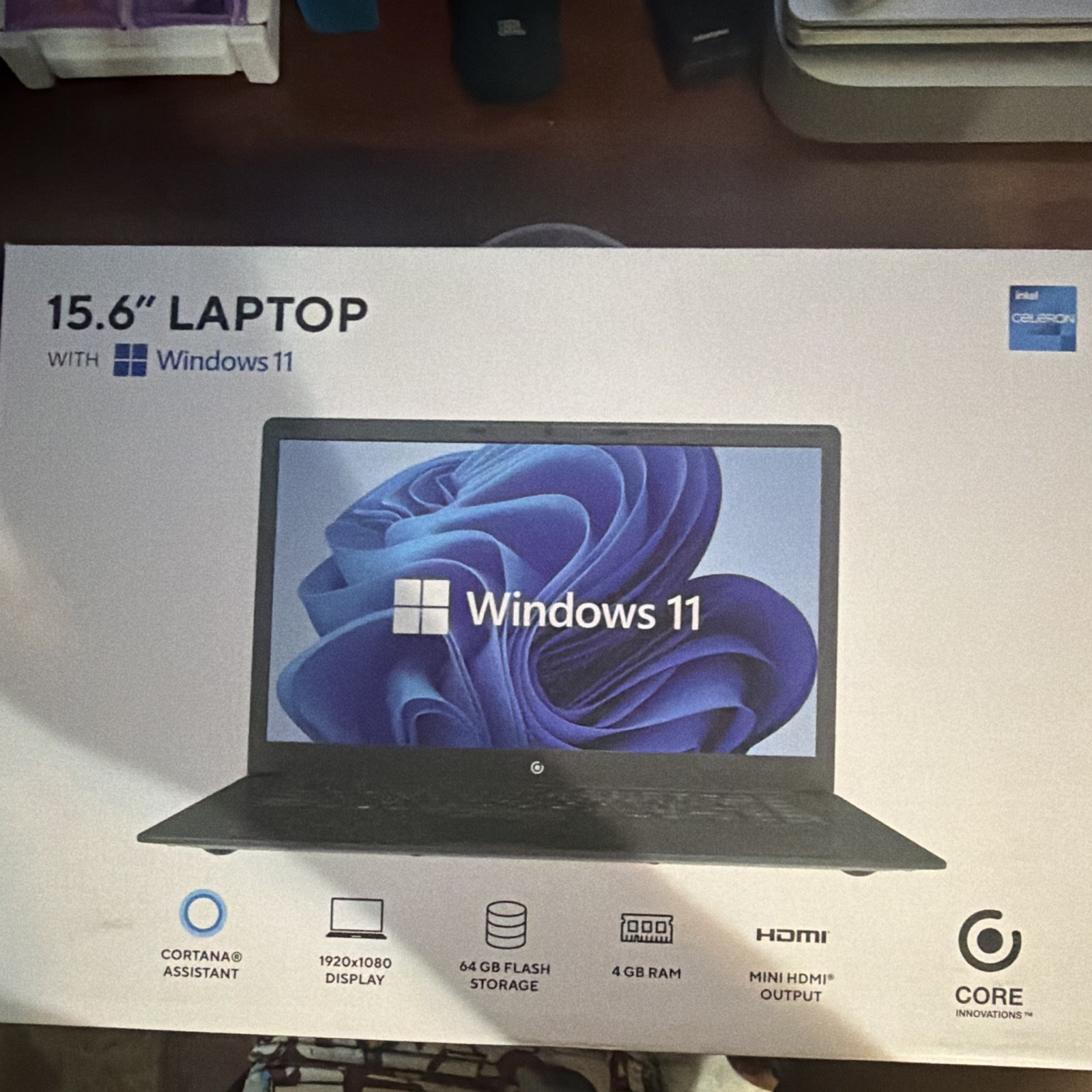 Core innovations CLT2156 15.6in Notebook Laptop Intel Celeron Windows 11 Black