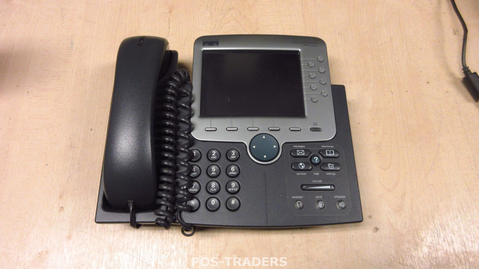 Cisco CP-7970G SCCP SIP VoIP IP PoE Phone Color Touchscreen INCL HANDSET & STAND