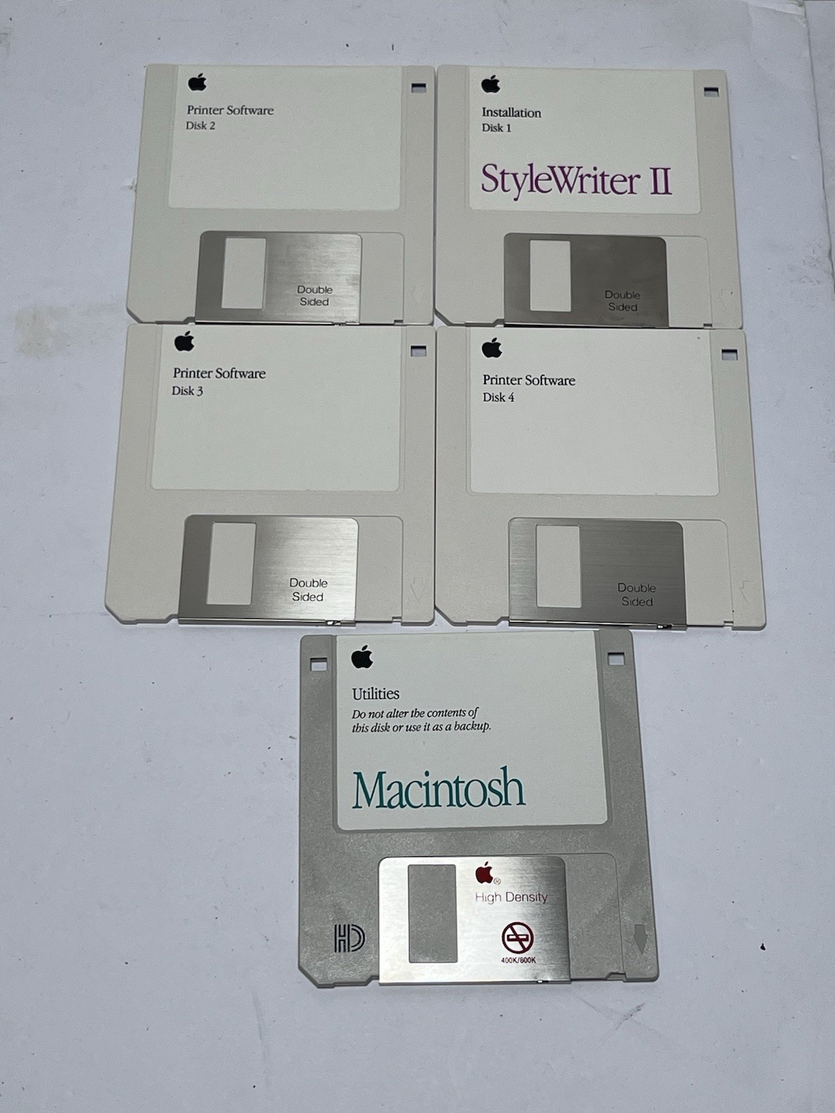 Apple Mac StyleWriter II Printer Install Software - 3.5" floppy disks Macintosh