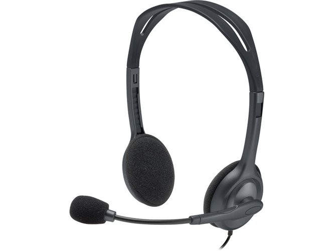 Logitech 981-000612 H111 Wired Headset Stereo Headphones Noise-Cancelling Mic