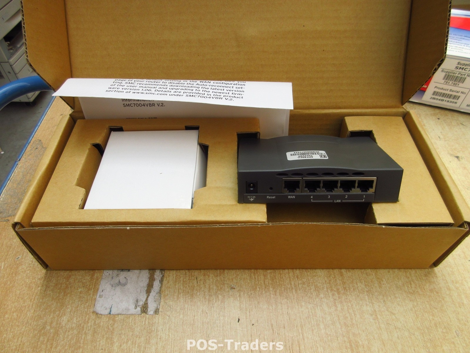 SMC Barricade SMC7004VBR Cable/DSL Broadband Router 10/100Mbps LAN NEW OPEN BOX