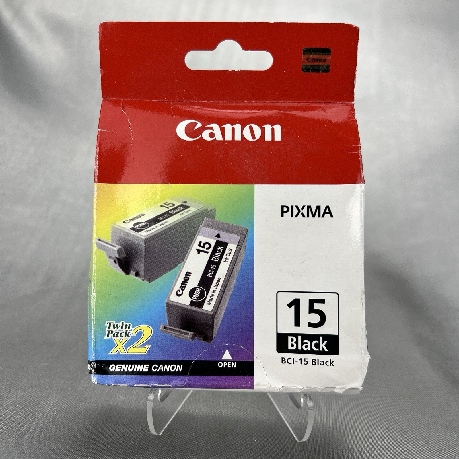 Canon PIXMA BCI-15 Black Ink 2 Tanks - Twin Pack Printer Toner Sealed NEW