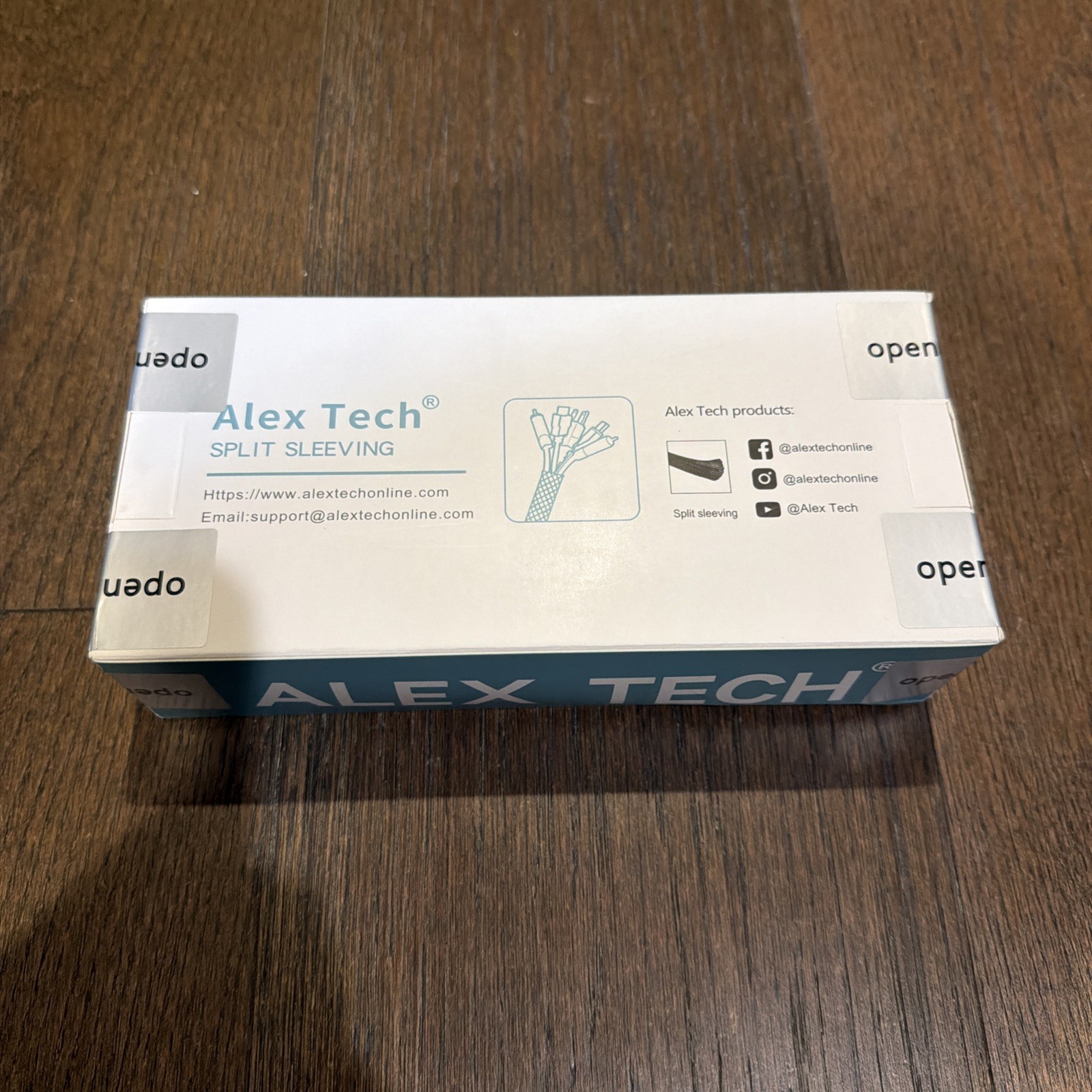 Alex Tech 25ft - 1/4 inch Cord Protector Wire Loom Tubing Cable Sleeve Split