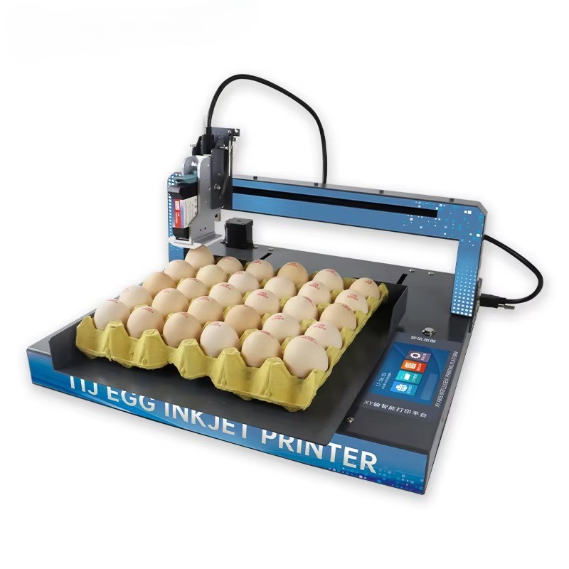 Fully automatic egg inkjet printer prints 5-inch touch screen 600 Dpi on eggs