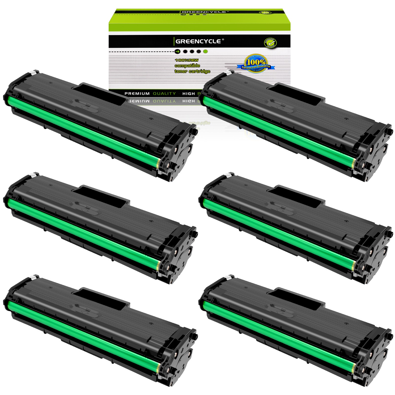 6PK BLACK 111S Compatible with Samsung MLT-D111S Toner Cartridge Xpress 2070FW M