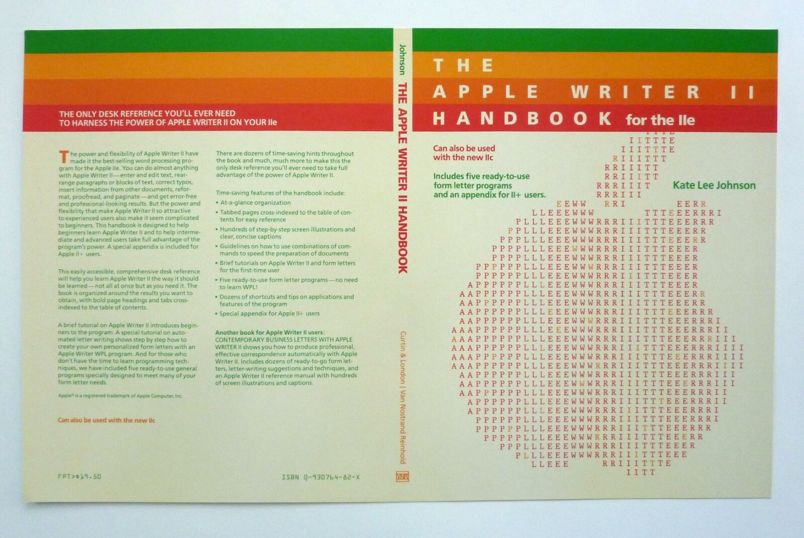 Collectable COVER...THE APPLE WRITER II HANDBOOK 80s PRINTER'S PROOF Signed