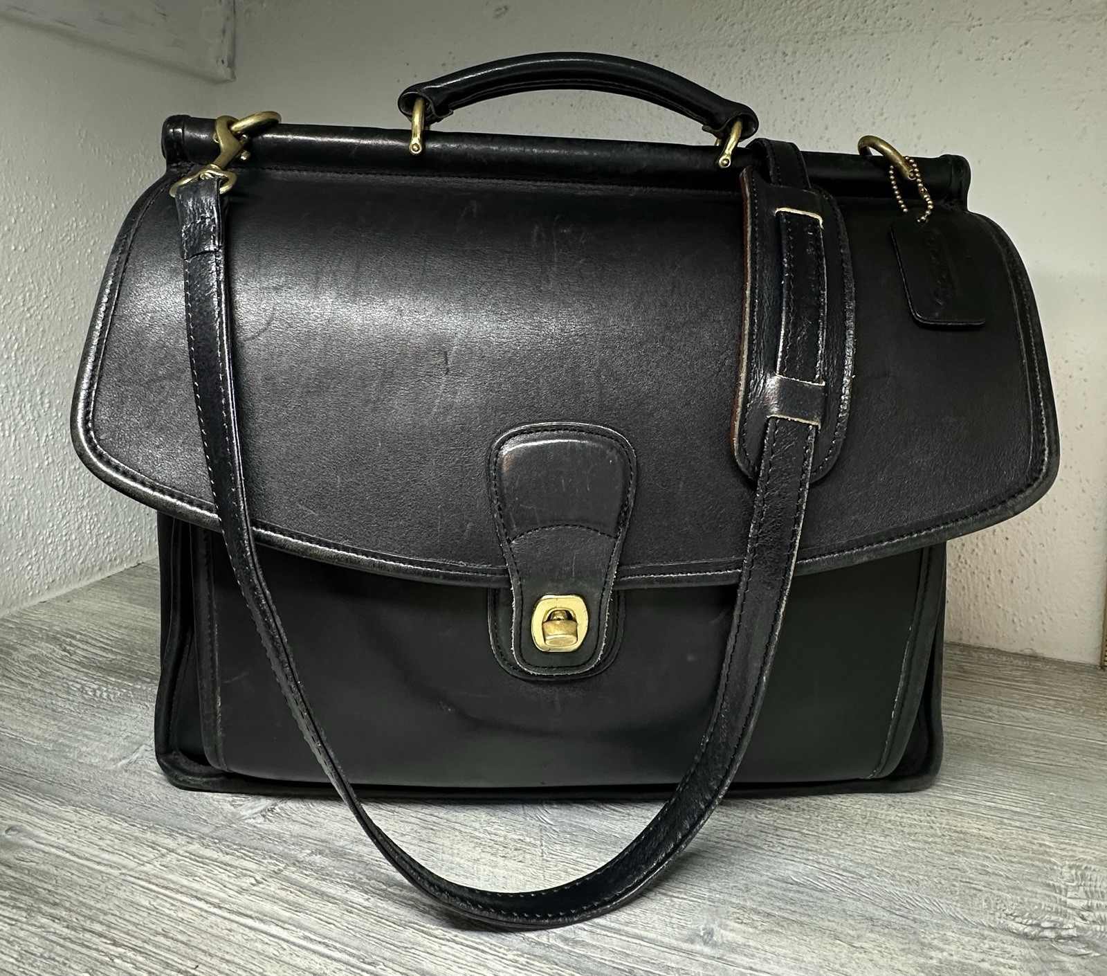 COACH VINTAGE LAPTOP 5299 BEEKMAN BRIEFCASE GENUINE GLOVE TANNED LEATHER