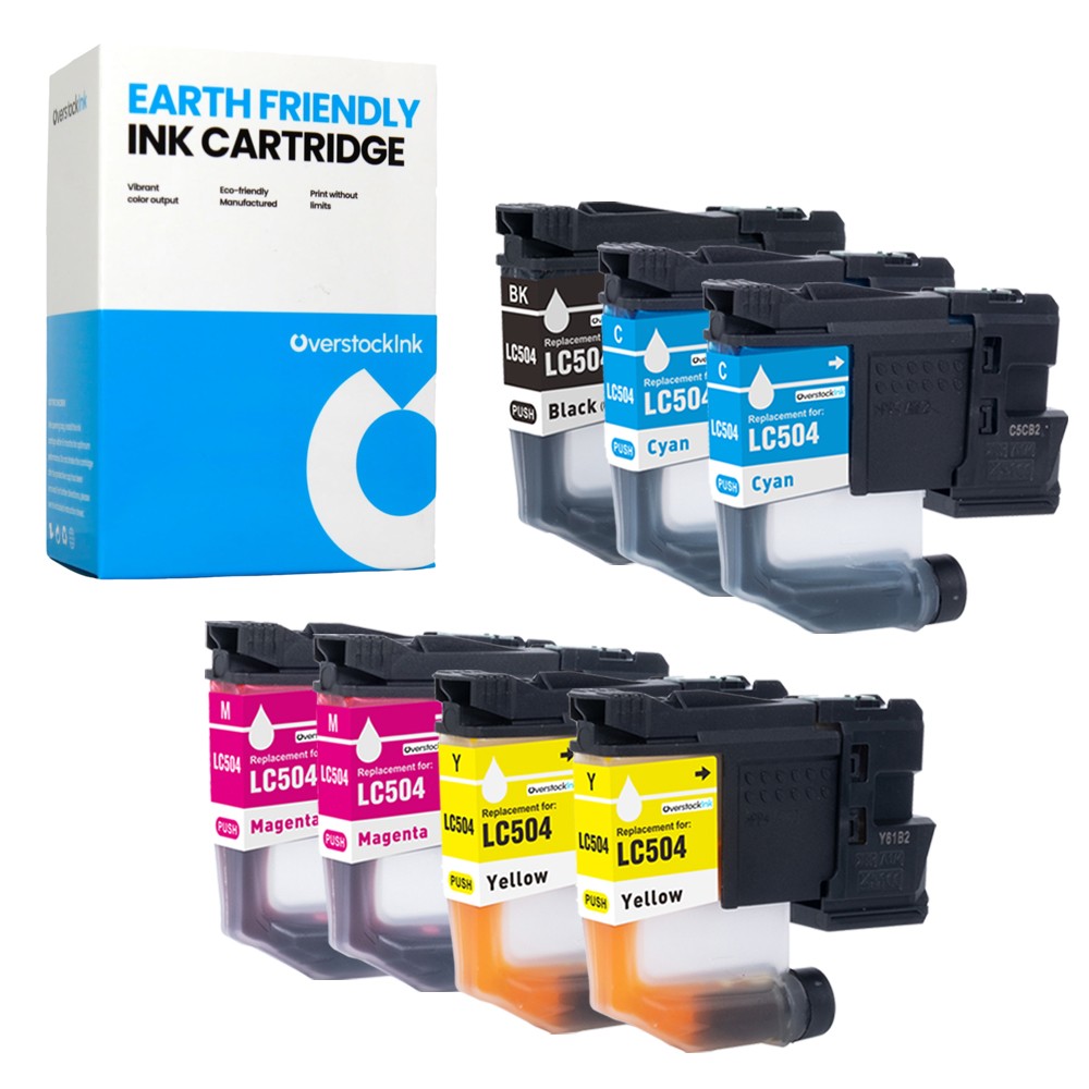 7-Pack OSI Compatible LC504 Ink Cartridges fits Brother MFC-J1365DW