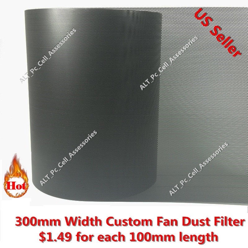 300mm Width Computer PC Dustproof Cooler Fan Custom Case Cover Dust Filter Mesh 
