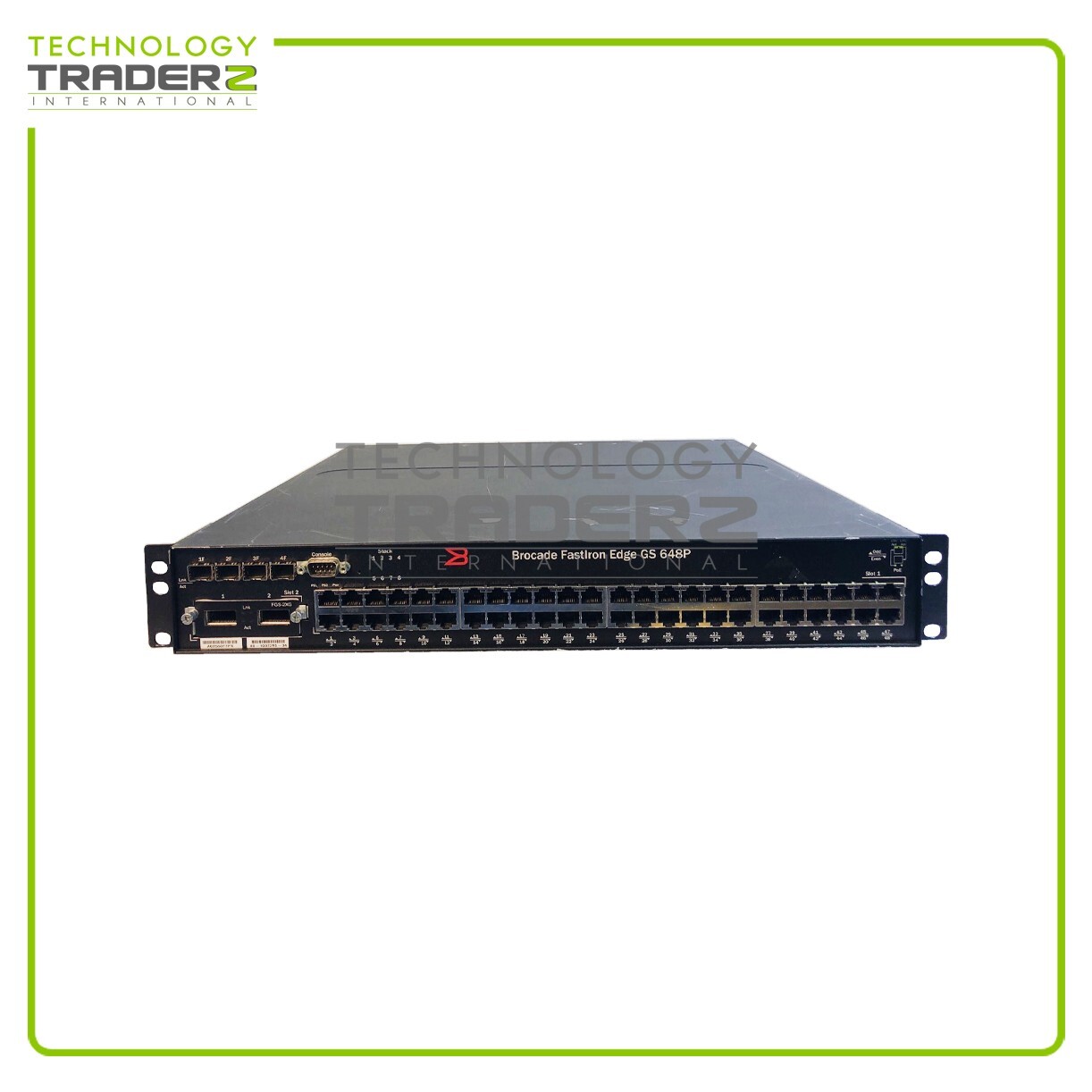 FGS648P Brocade FastIron Edge GS648P 48 Port Stackable Switch W/ 1x Transceiver