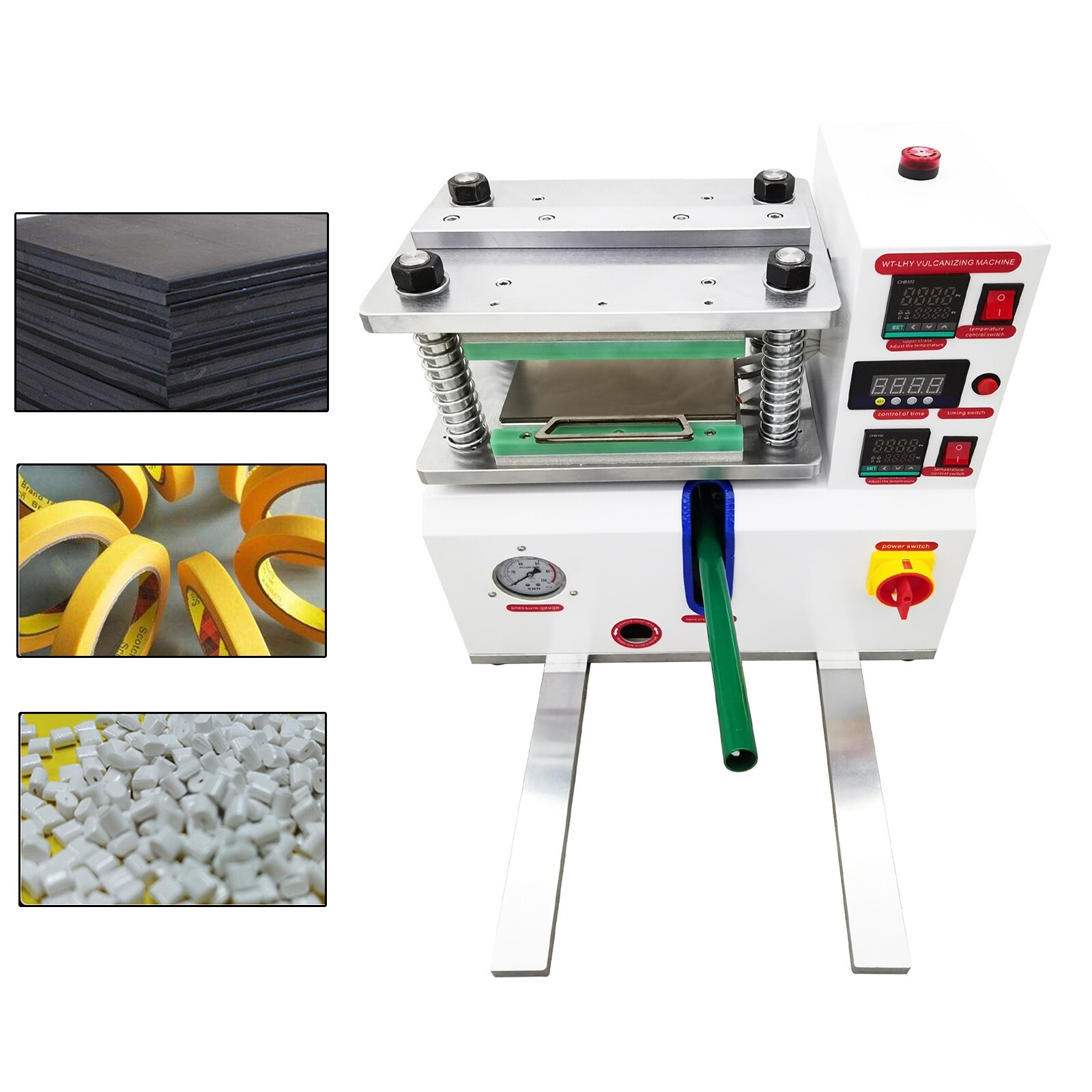 Lab Desktop Flat Plate Vulcanizing Machine for Plastic/Rubber/ Silicone 110V