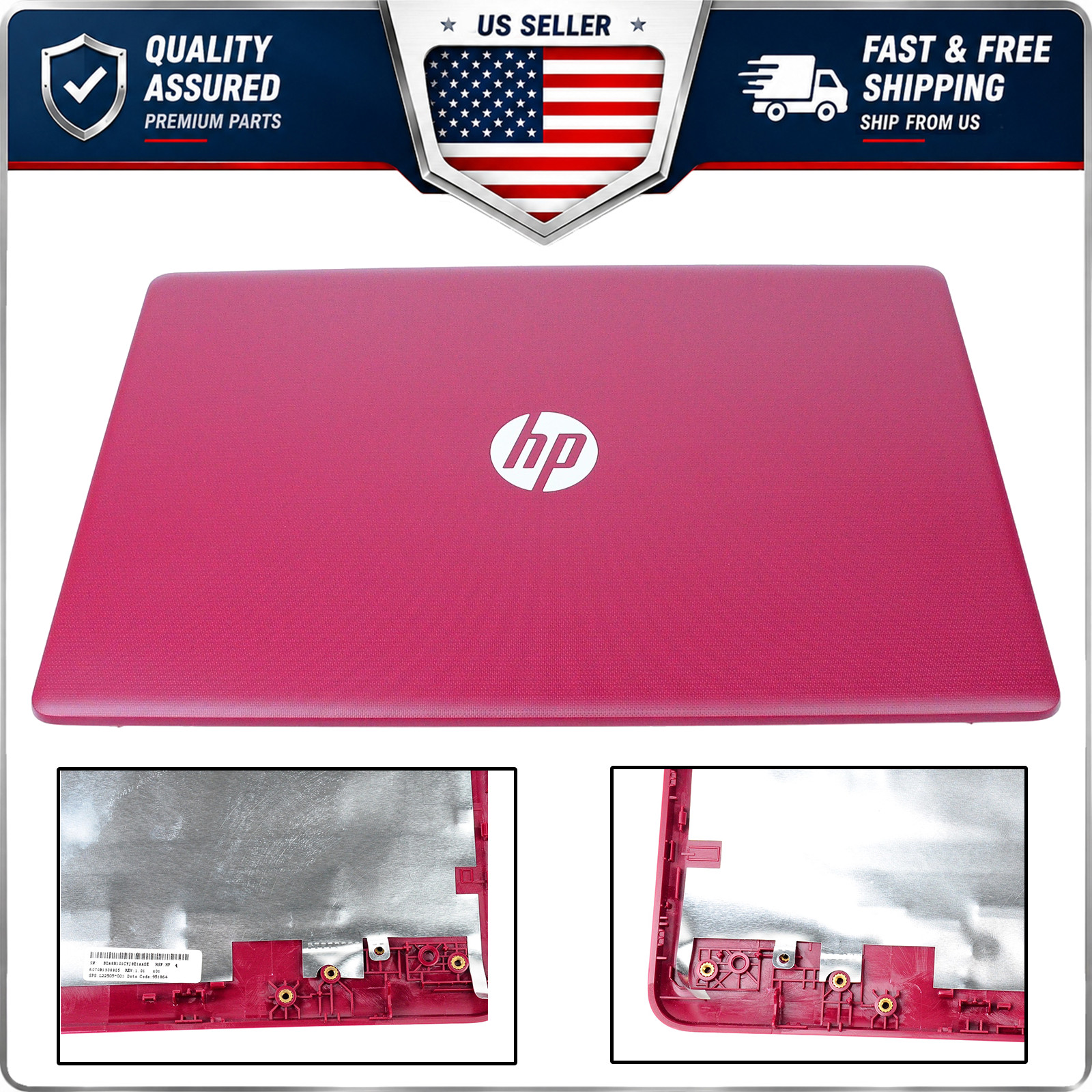 LCD Top Shell Maroon Burgundy for HP Pavilion 17-BY/17BY/17-CA/17T-BY Laptop