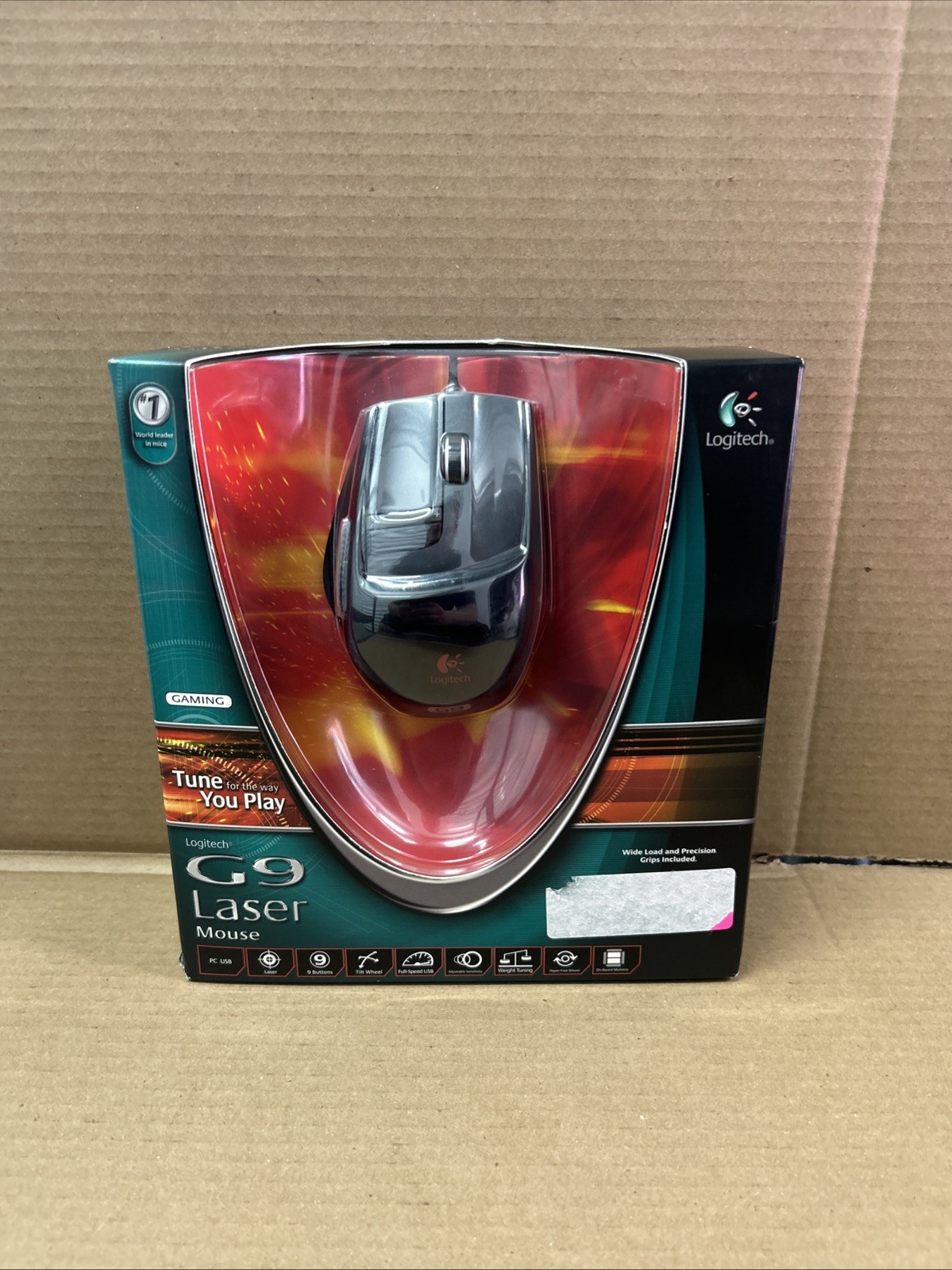 **NEW IN SEALED BOX** Logitech G9 Gaming Laser Mouse Wired PC USB FAST SHIPPING
