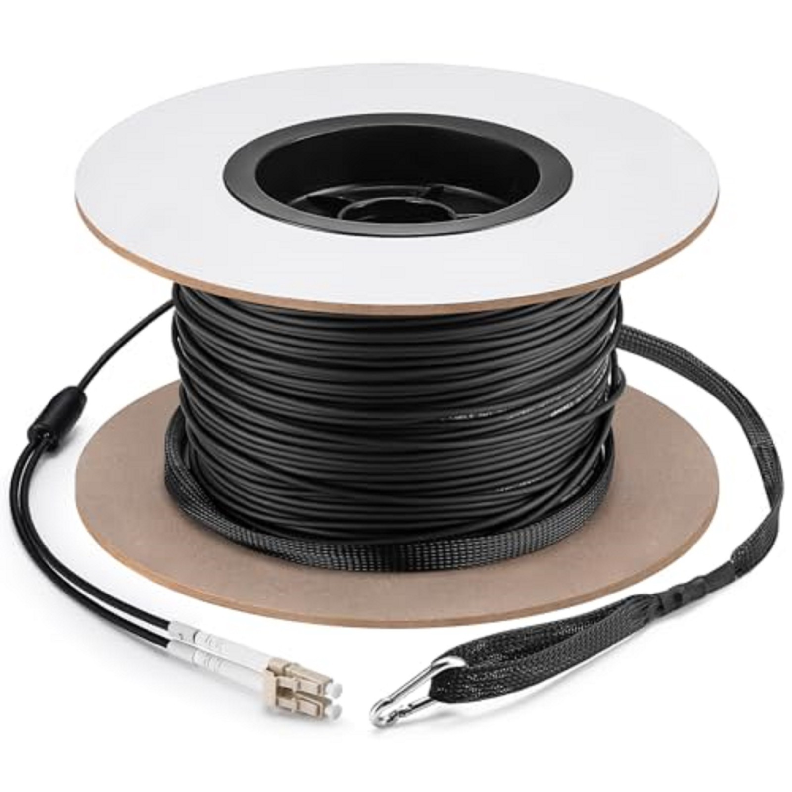 500Ft (150 Meters) OM3 Fiber LC to LC Multimode Outdoor Armored Fiber Optic Cabl