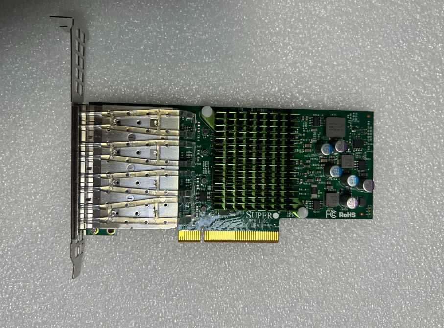Supermicro AOC-STG-B4S 4 Port 10Gb SFP+ PCIe 3.0 Server NIC BCM57840S Chipset
