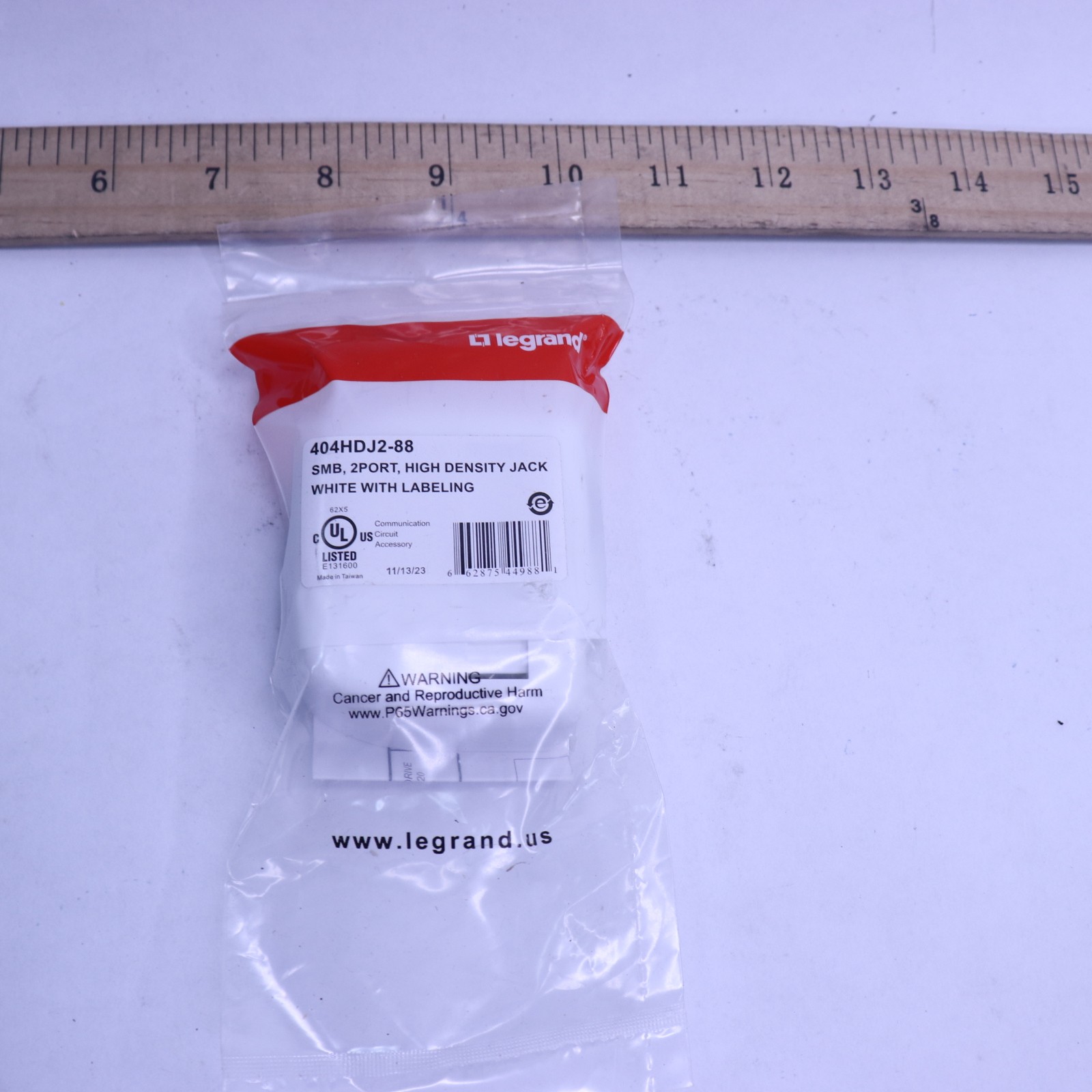Legrand Mounting Box for High Density Jack Module White 404HDJ2-88