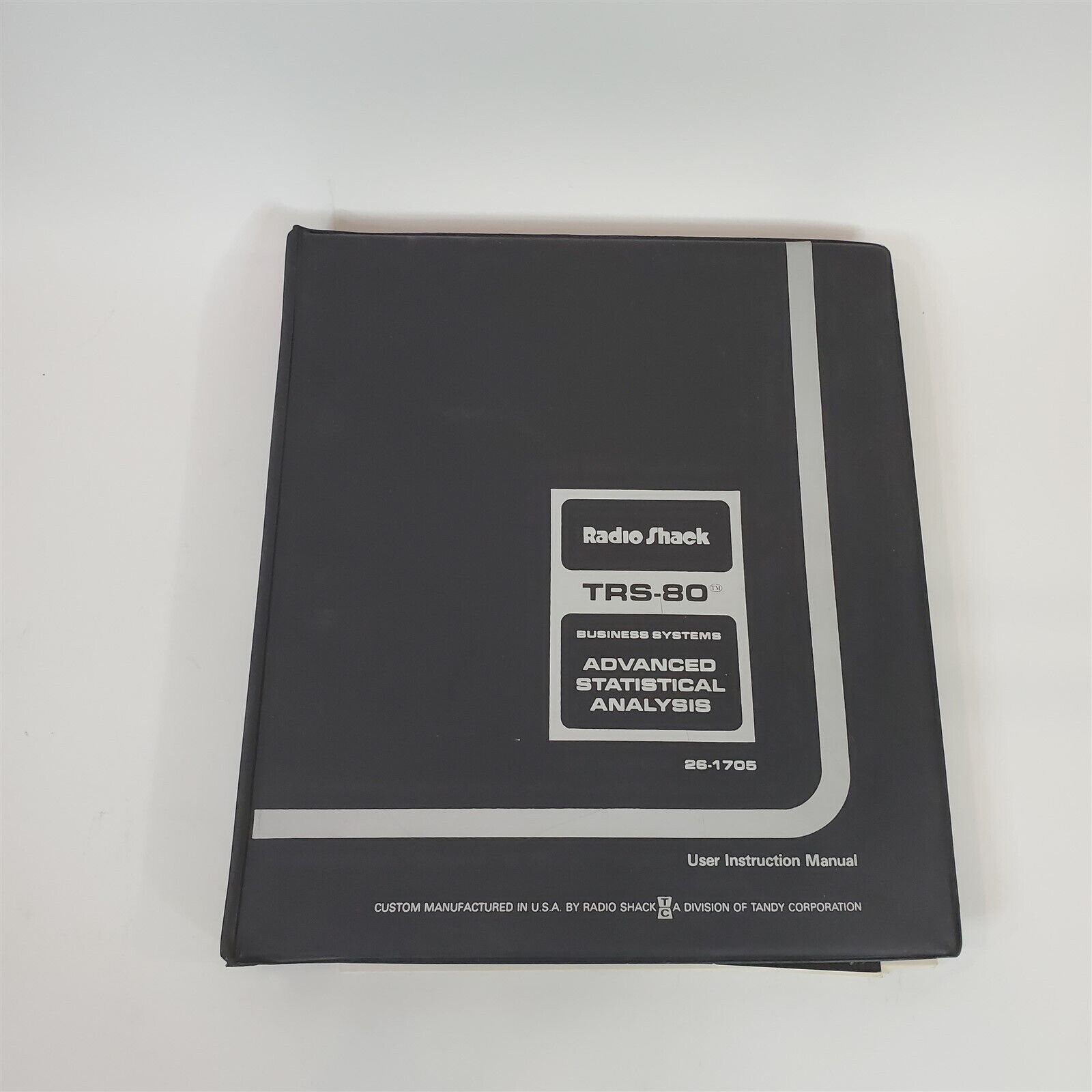 Vintage Original TRS-80 Advanced Statistical Analysis Cassette Software & Manual