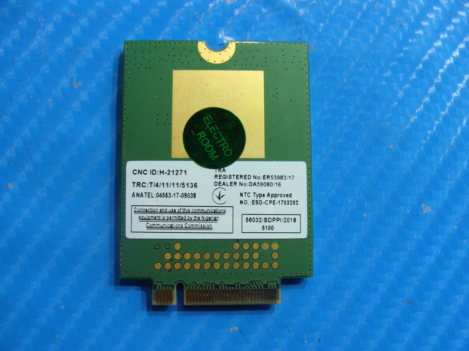 Dell Latitude 14" 5401 Genuine Fibocom LTE/WCDMA 4G WWAN Card L850-GL 284DC