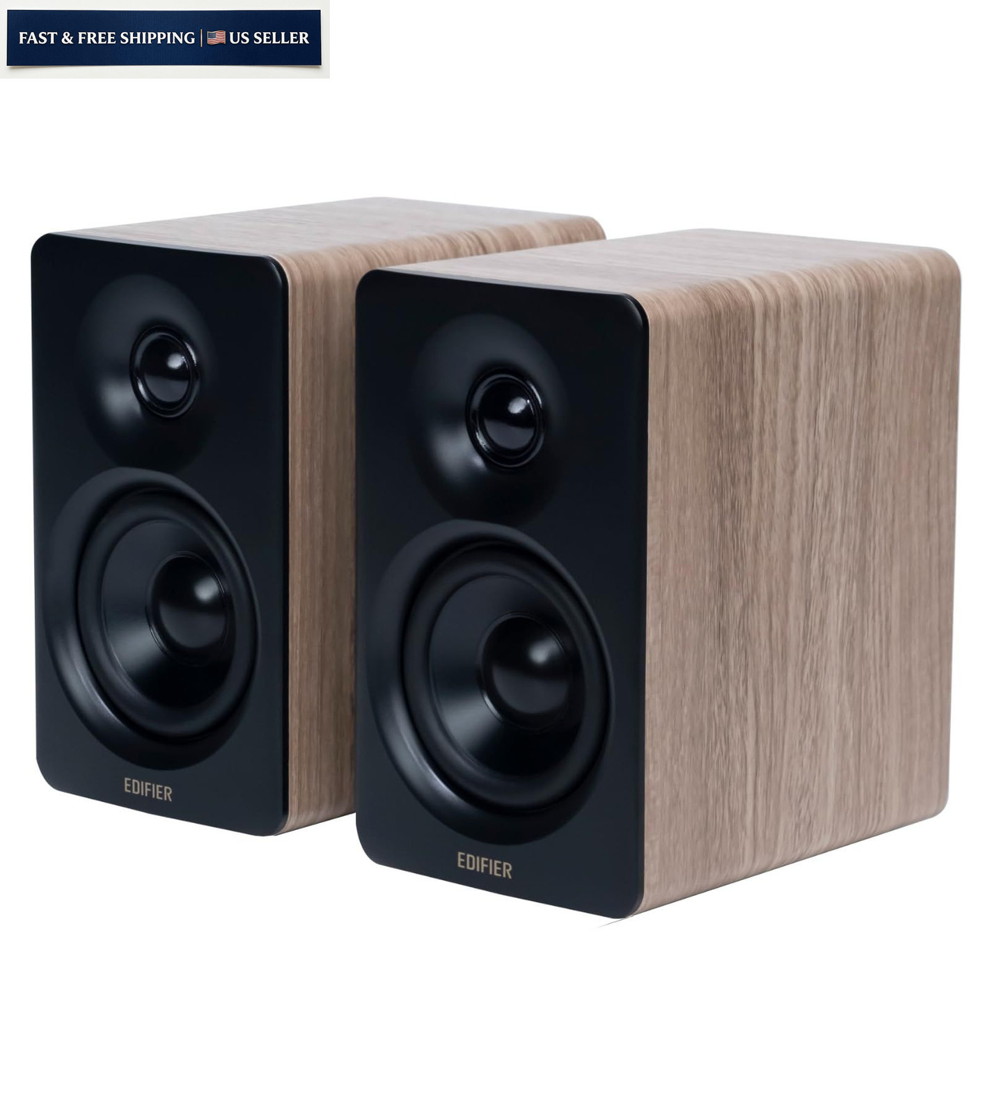 Edifier M60 Multimedia Speaker Bluetooth 5.3, 66W RMS, Hi-Res Classic Oak