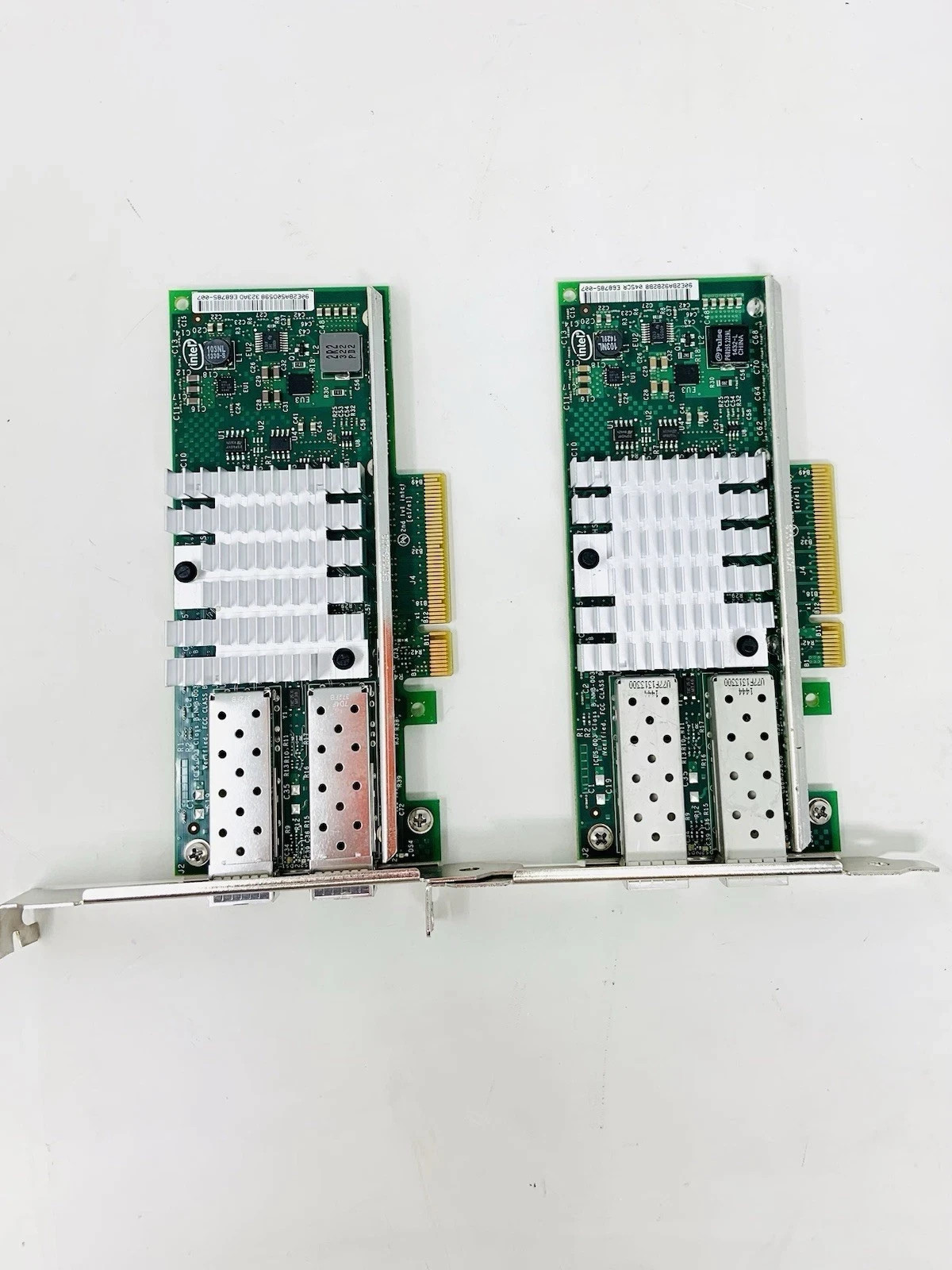 LOT OF 2-Intel X520-SR2 10GB Ethernet Server Adapter E10G42BTSR -Dual-Port PCIe