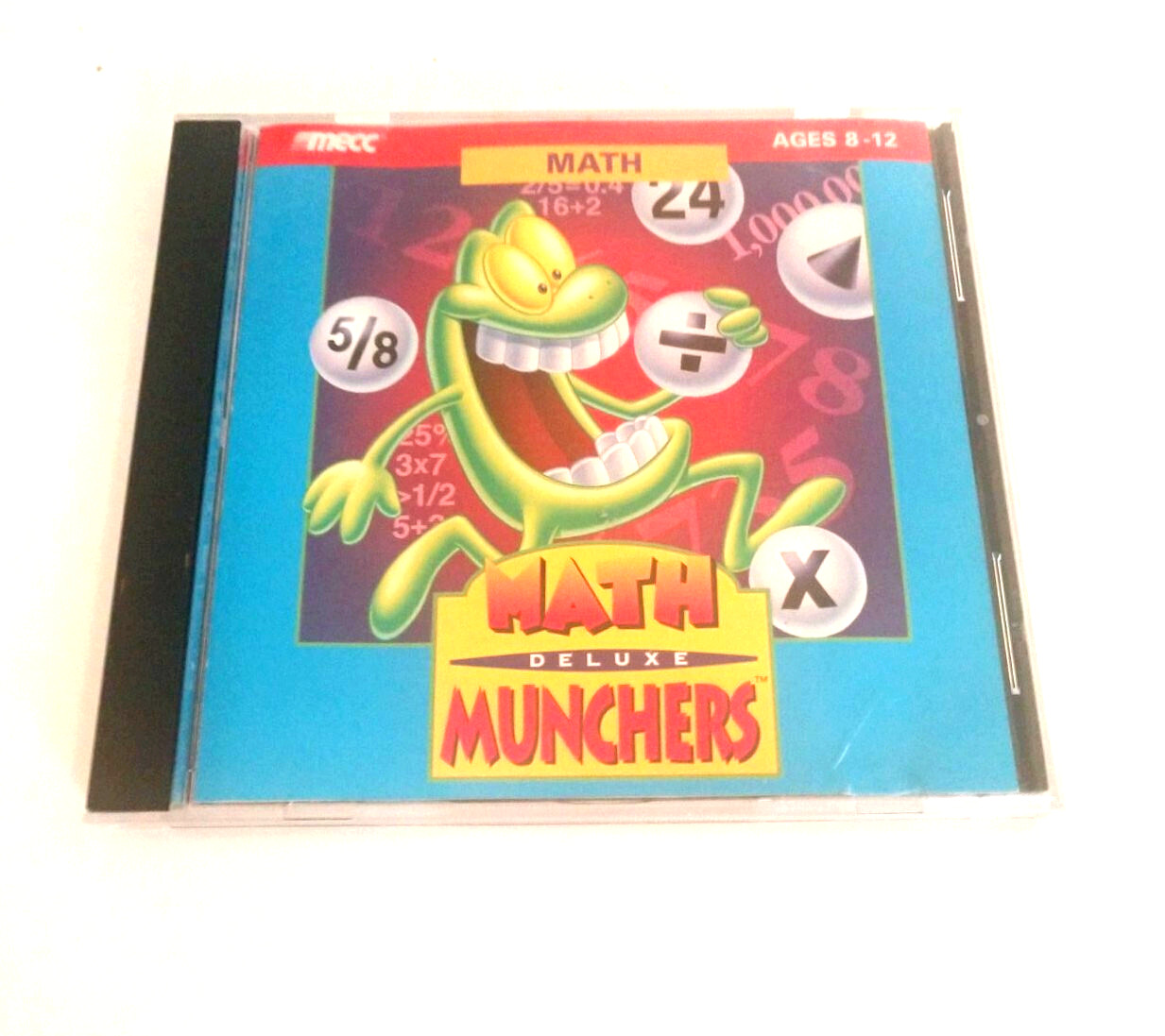 Math Munchers Deluxe 1995 Windows Mac MS-DOS PC CD-ROM MECC