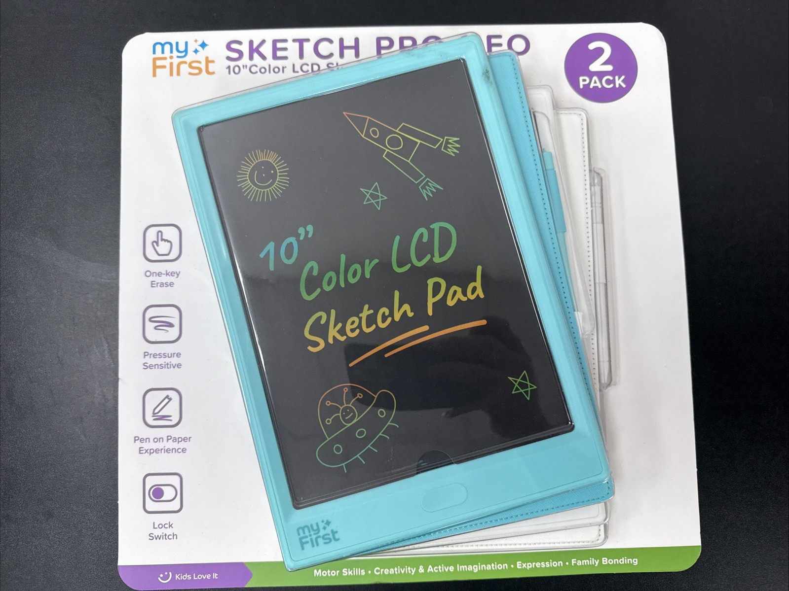 myFirst Sketch Pro NEO 2 Pack 10" Color LCD Sketch Pad With Cases