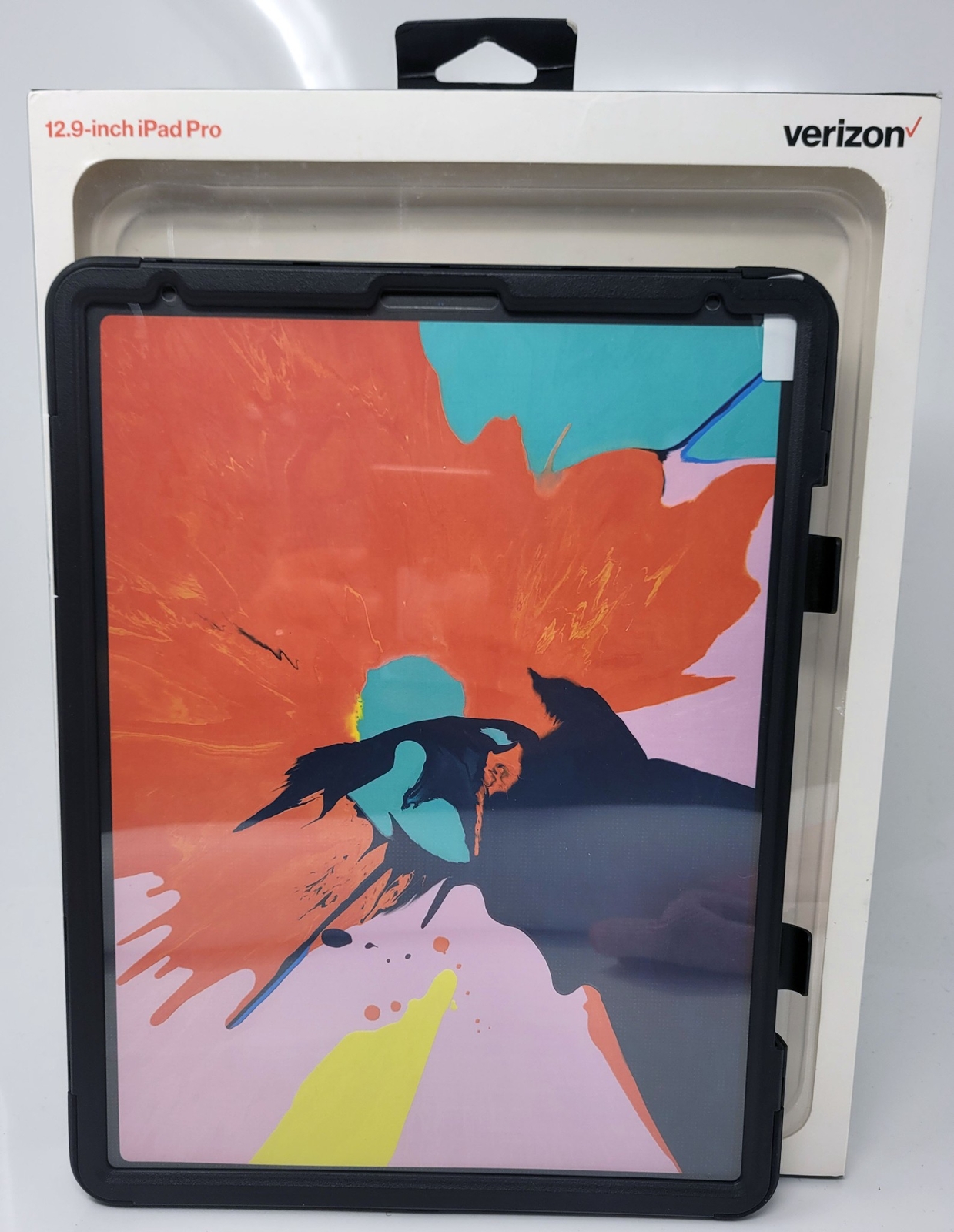 Verizon Rugged Case for iPad Pro 12.9" 3rd Gen with Stylus Holder, Black
