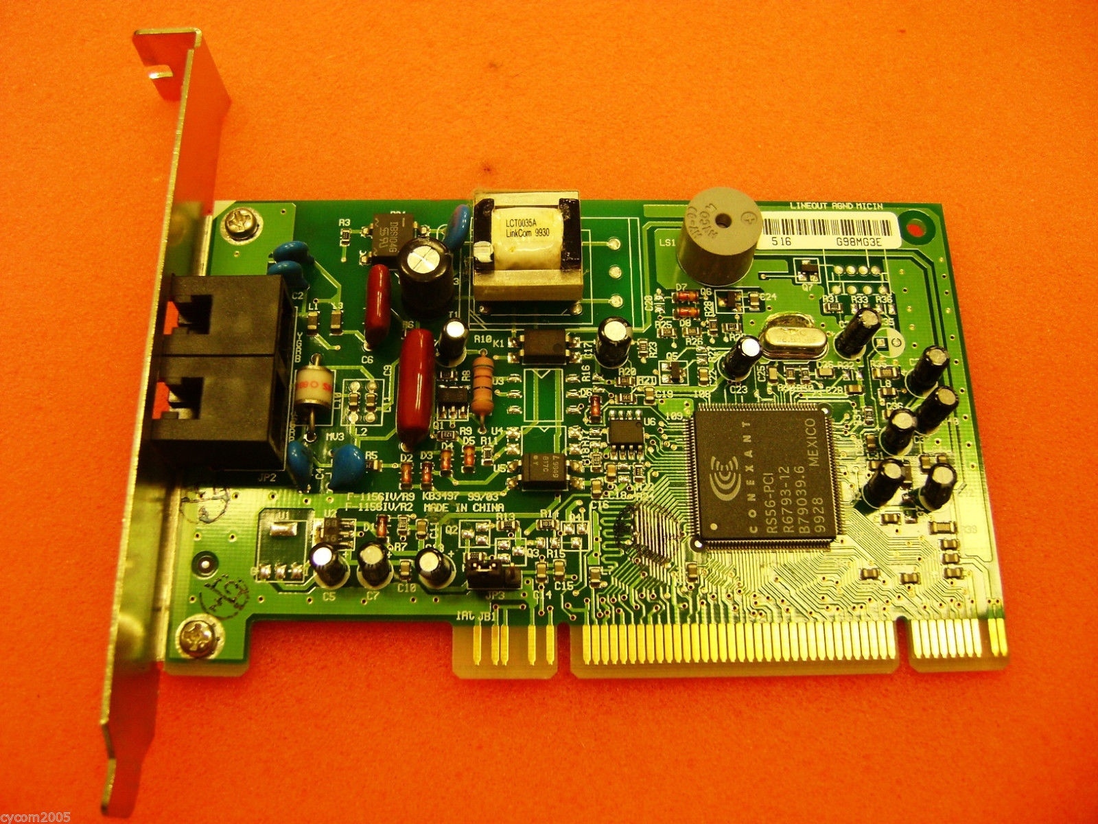 Conexant F-1156IV/R2  56K PCI FAX MODEM Internal PCI