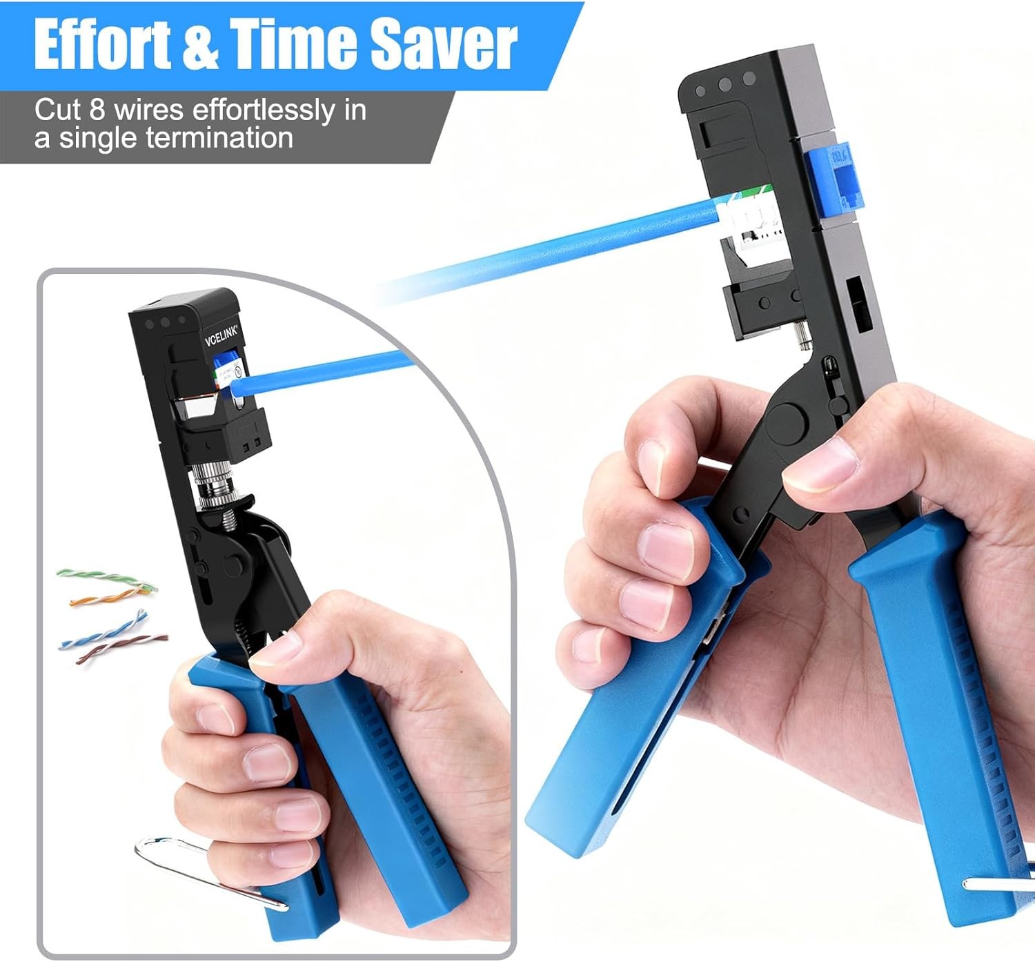 90-Degree Speed Termination Keystone Tool Only for VCE Keystone RJ45- Effortless