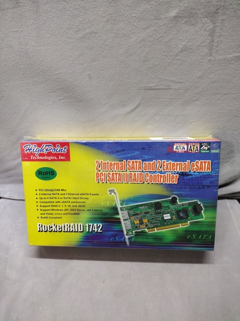 HighPoint Technologies RocketRAID 1522A 2 External Controller. Sealed 