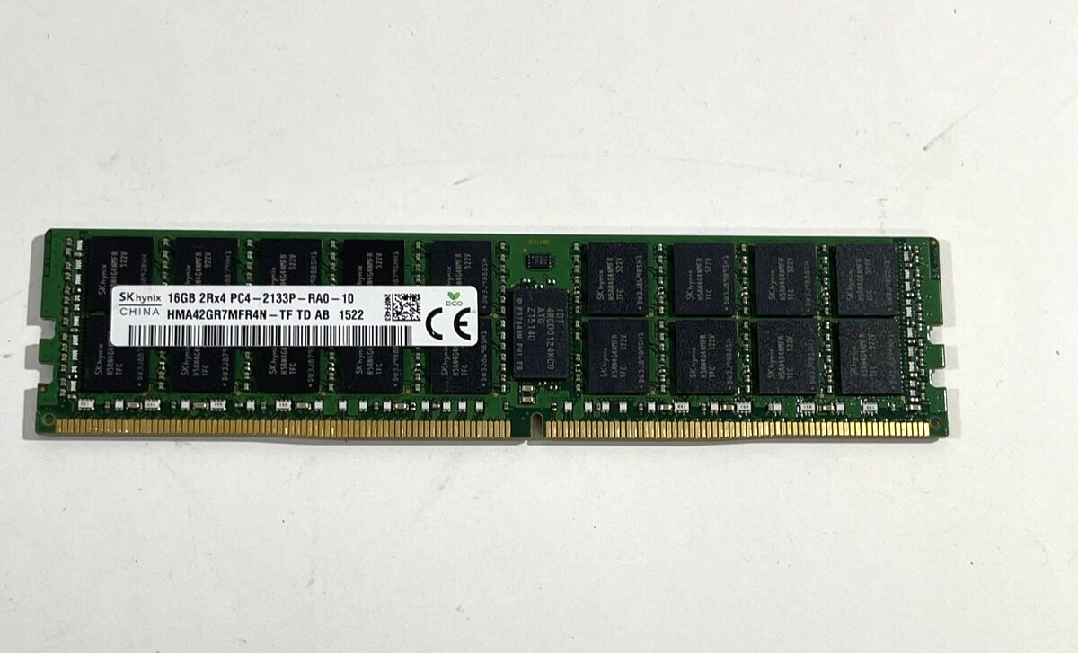 HYNIX 16GB (1X16GB) 2RX4 PC4-2133P DDR4 HMA42GR7MFR4N-TF  ECC Server Memory