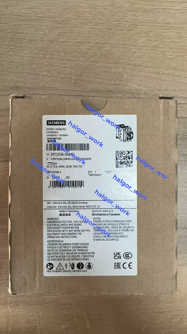 1PCS NEW 3RT2036-3KB40  via DHL or FedEx