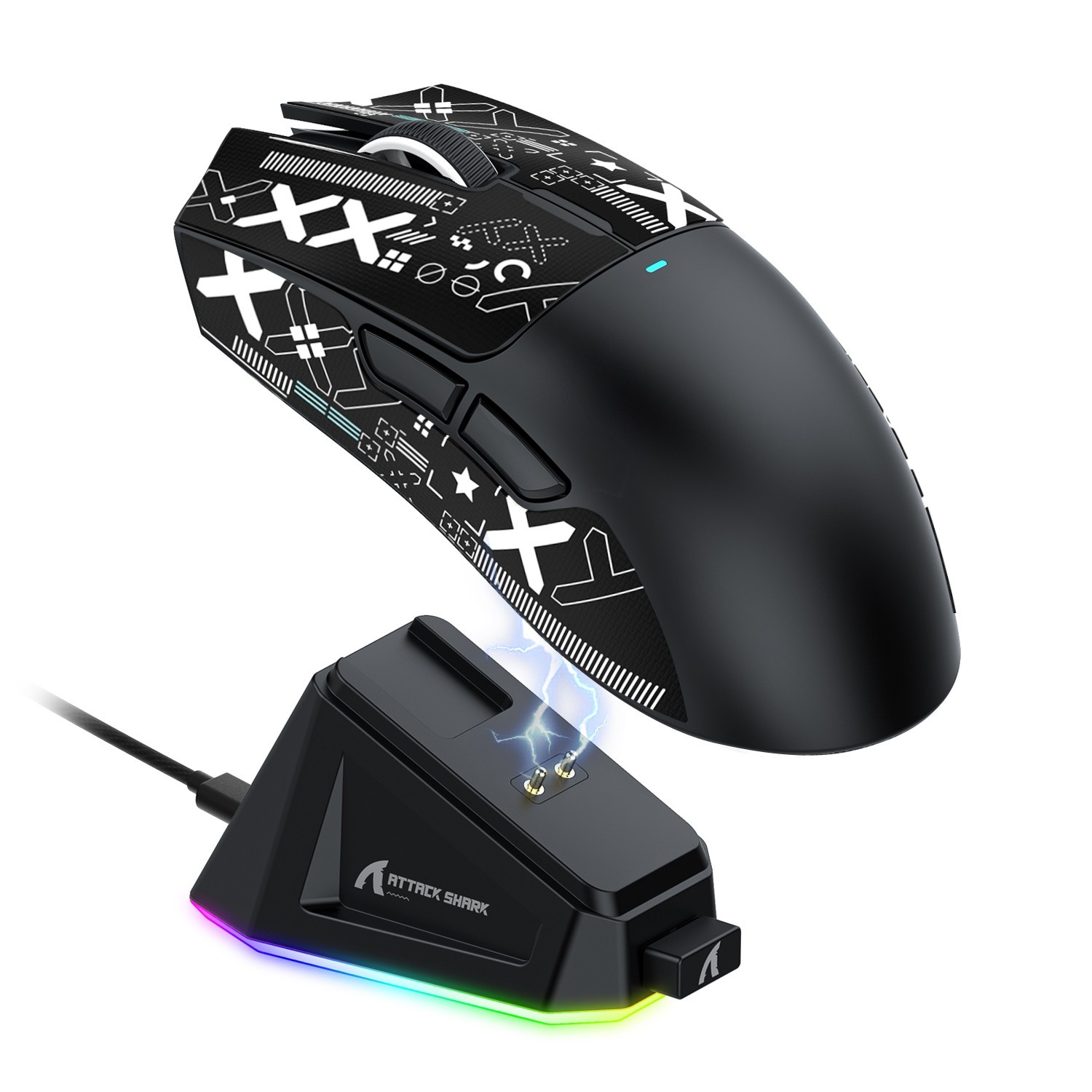 ATTACK SHARK X11 Wireless Gaming Mouse With Charging Dock PixArtPAW3311 22000DPI
