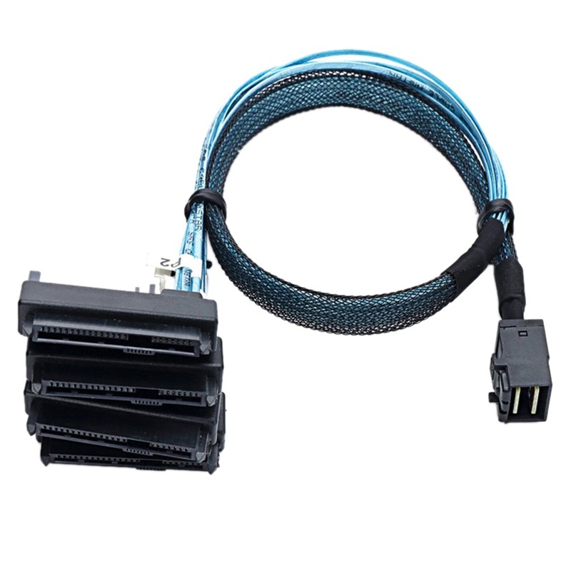 SAS SFF-8643 to 4X29Pin SFF-8482 Hard Disk Server Cable 3.33TF/1M S9X13435