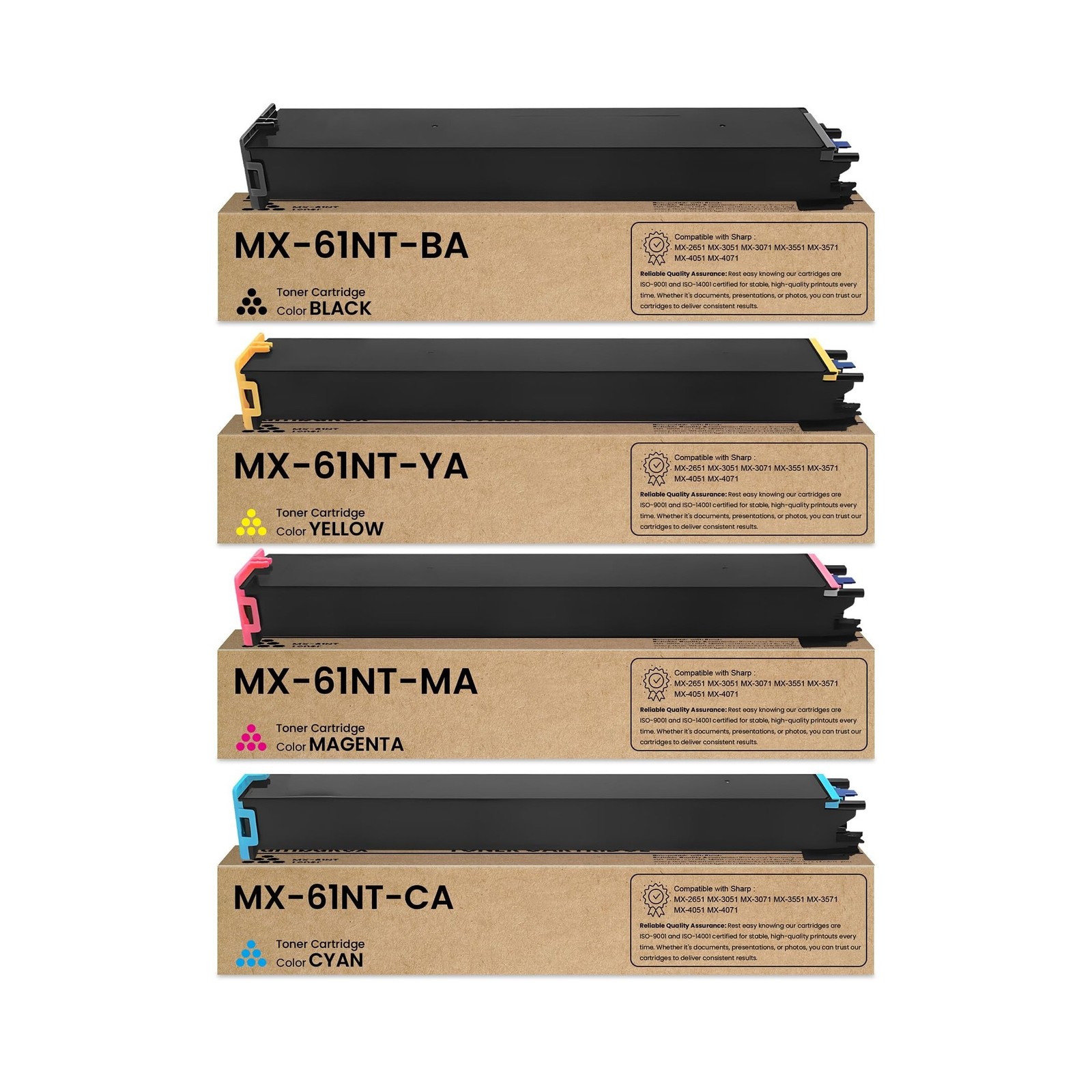 MX-61NT Toner Cartridge Replacement for Sharp MX-61NT-BA MX-61NT-CA MX-61NT-M...