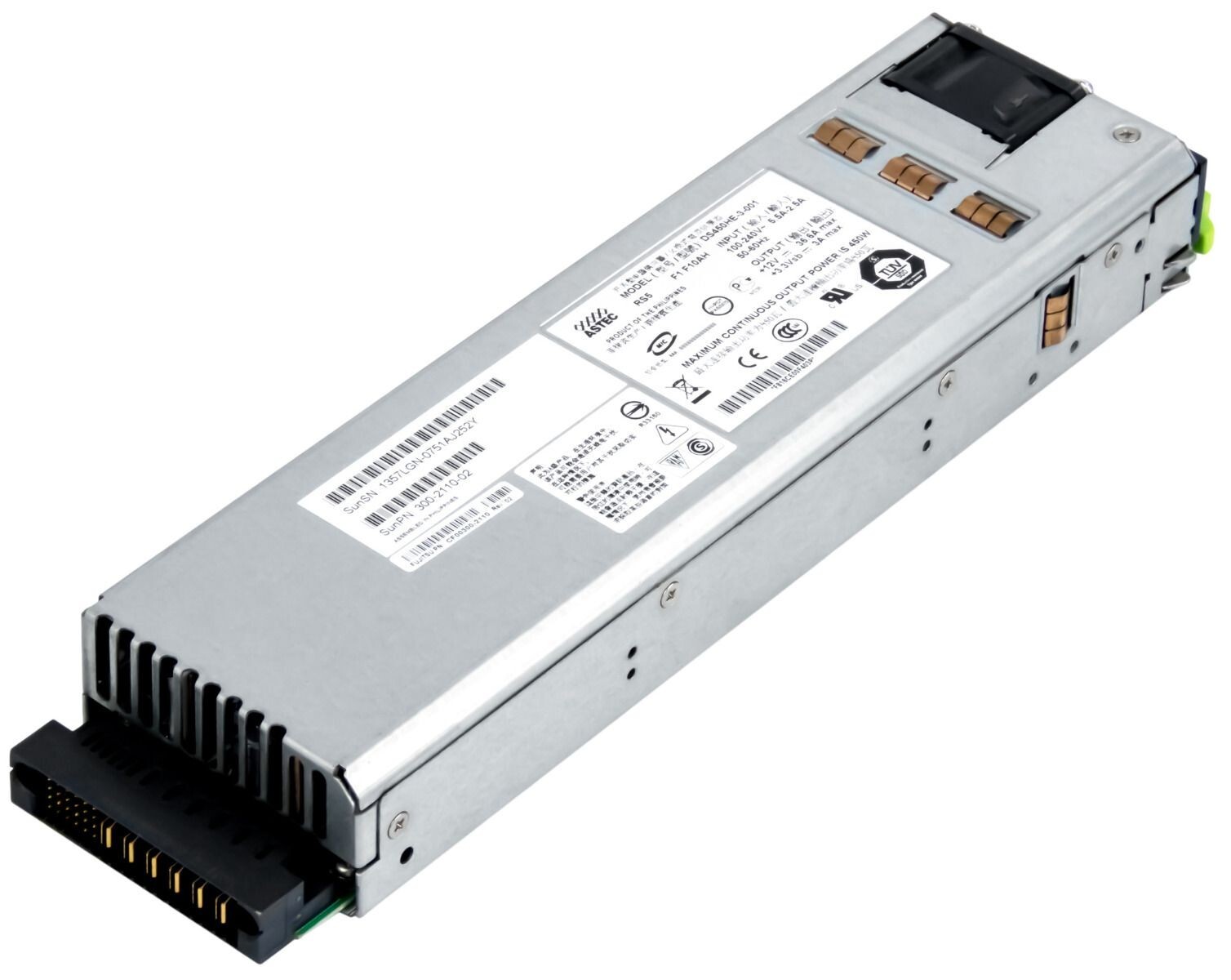 SERVER POWER SUPPLIES SUN Microsystem SUN 300-2110-02 450WATT DS450HE-3-001 T2000