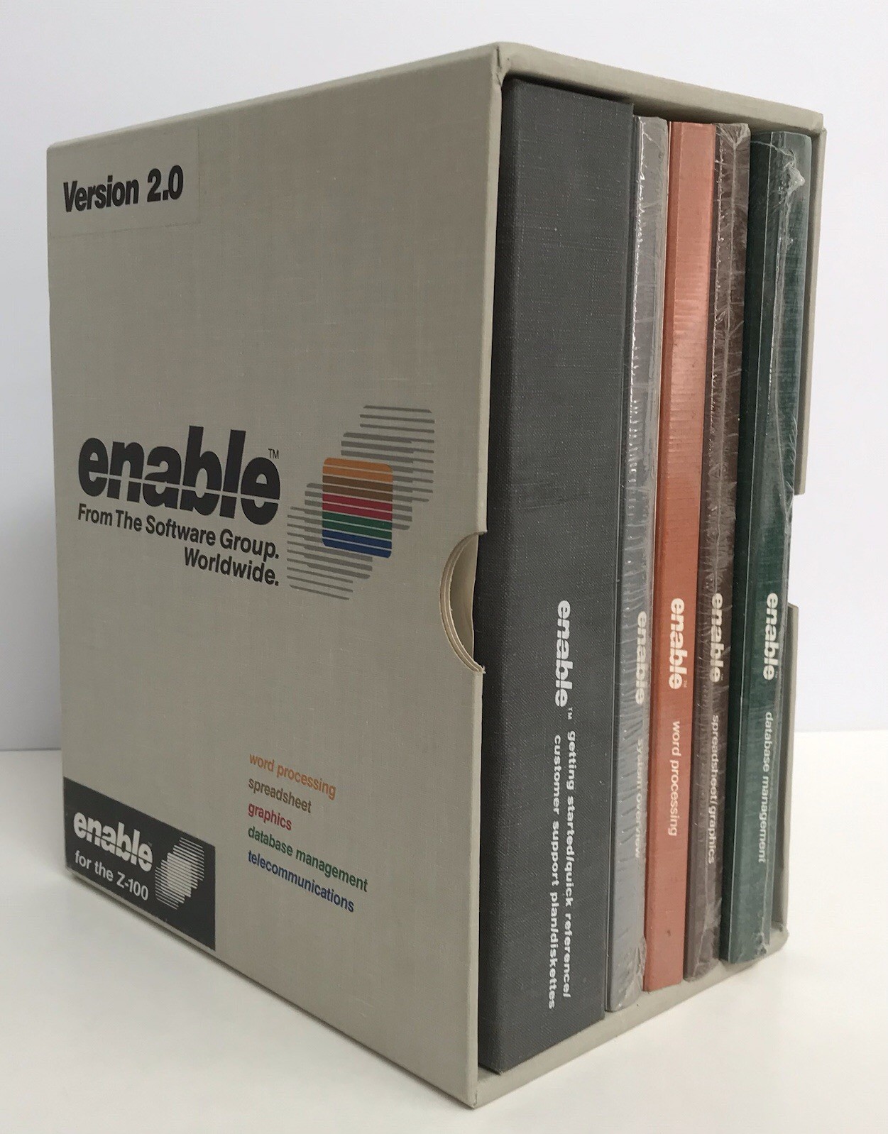 Enable/OA Office Automation Version 2.0 Software 5.25" Disks & Manuals Set