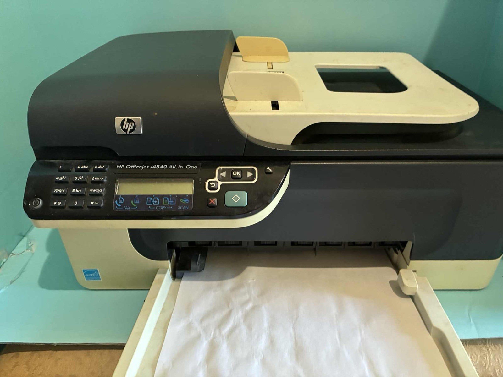 HP OfficeJet j4580 All-In-One Inkjet Printer + cables