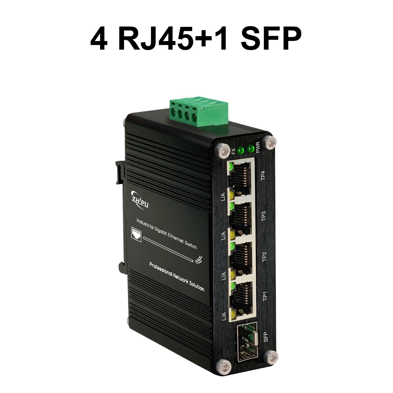 Mini Industrial 2/3/4 Ports Gigabit Ethernet PoE Switch with 100/1000M SFP Slot